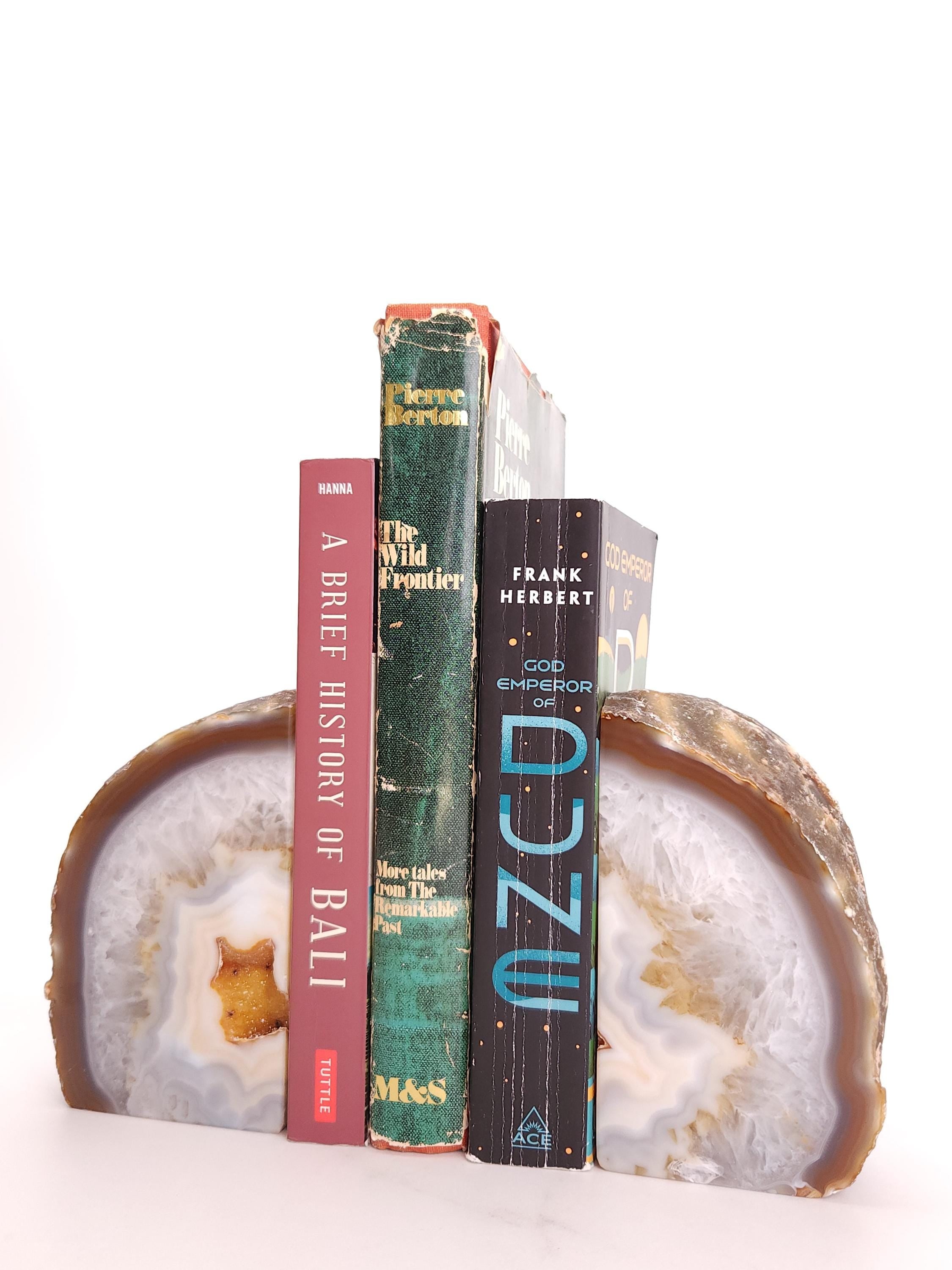 Beautiful Agate Bookends