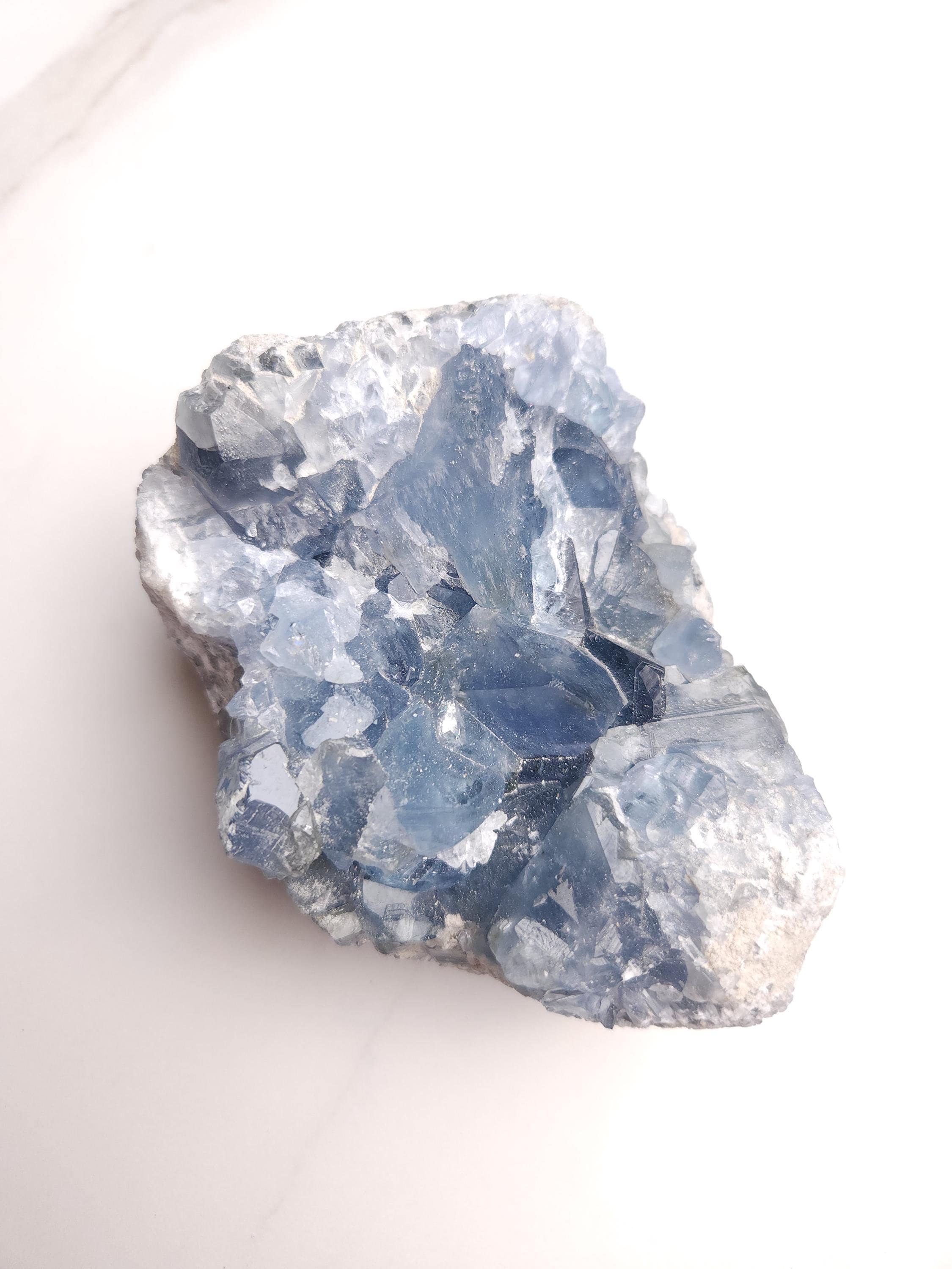 3.8 lb Celestite Crystal Cluster