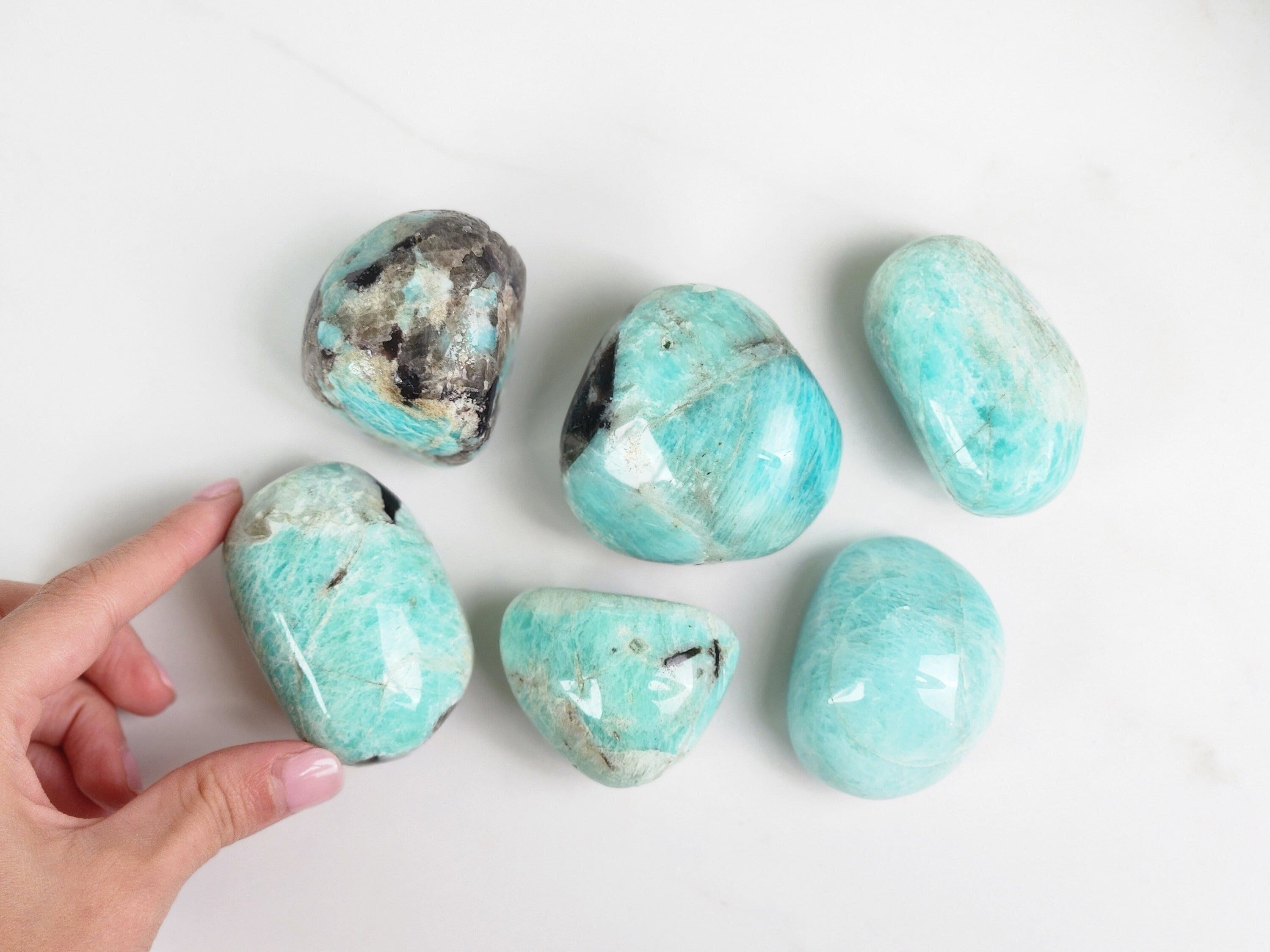 Amazonite Palm Stone