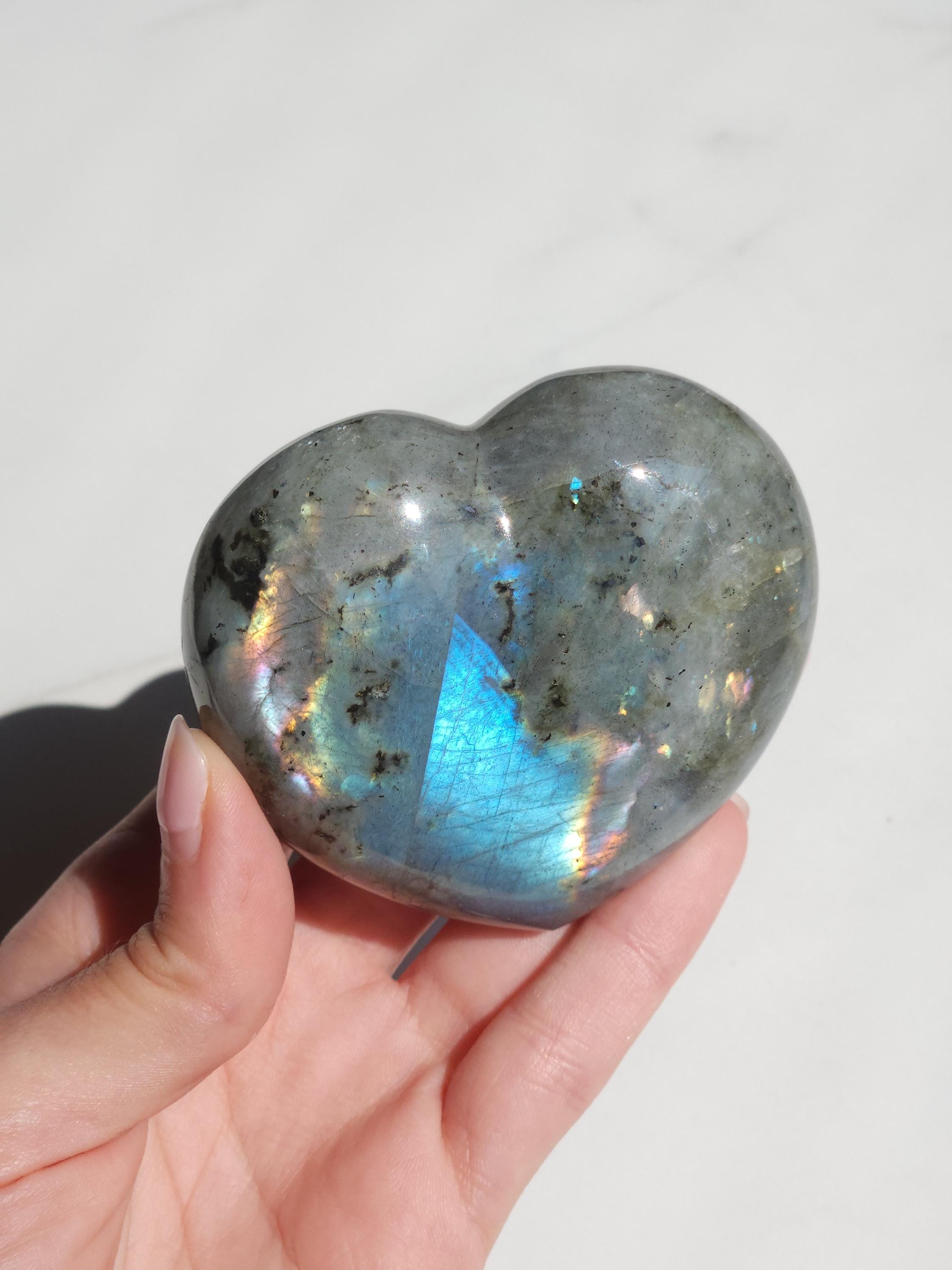 BEAUTIFUL Labradorite Heart