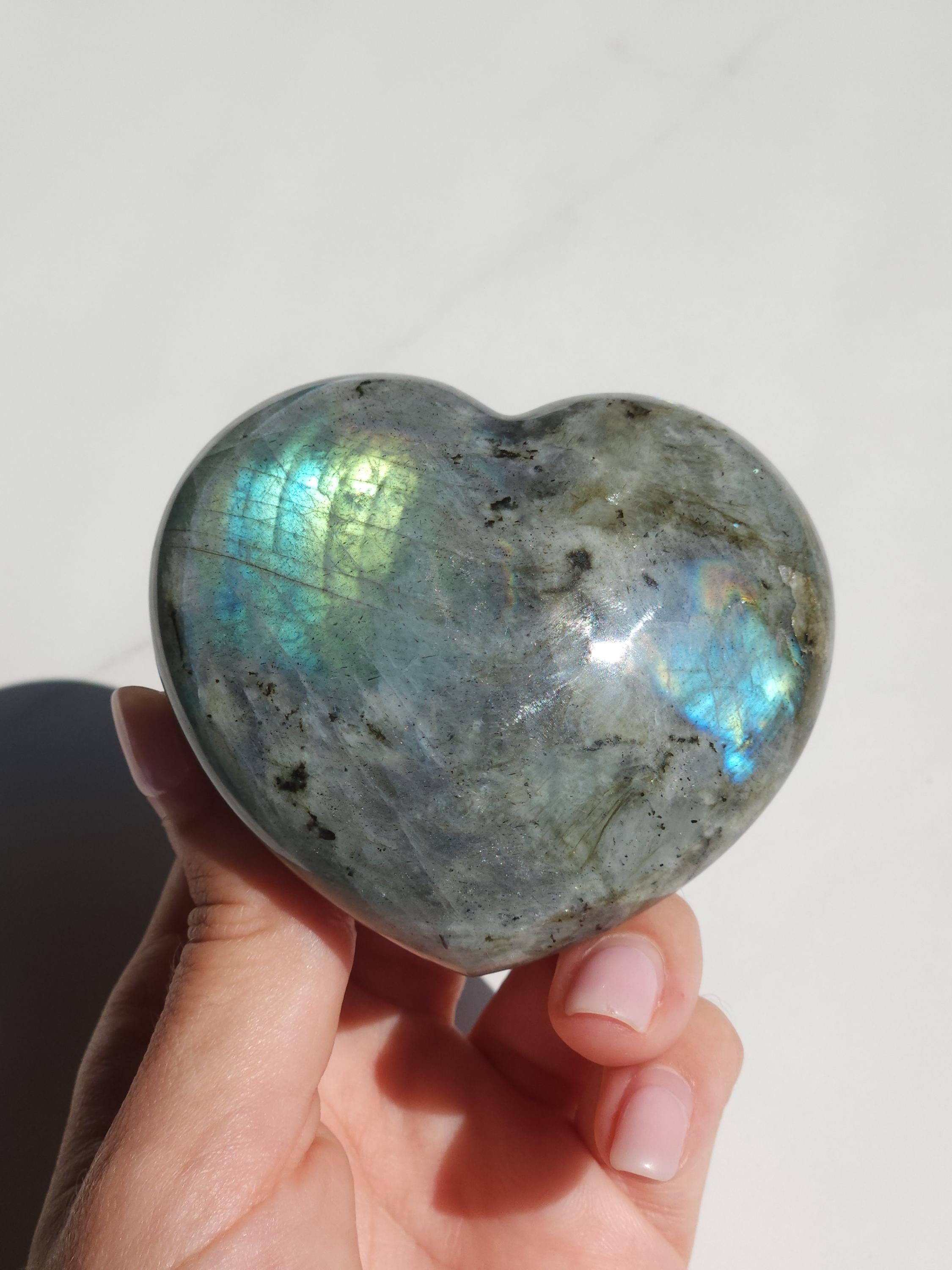 Labradorite Heart