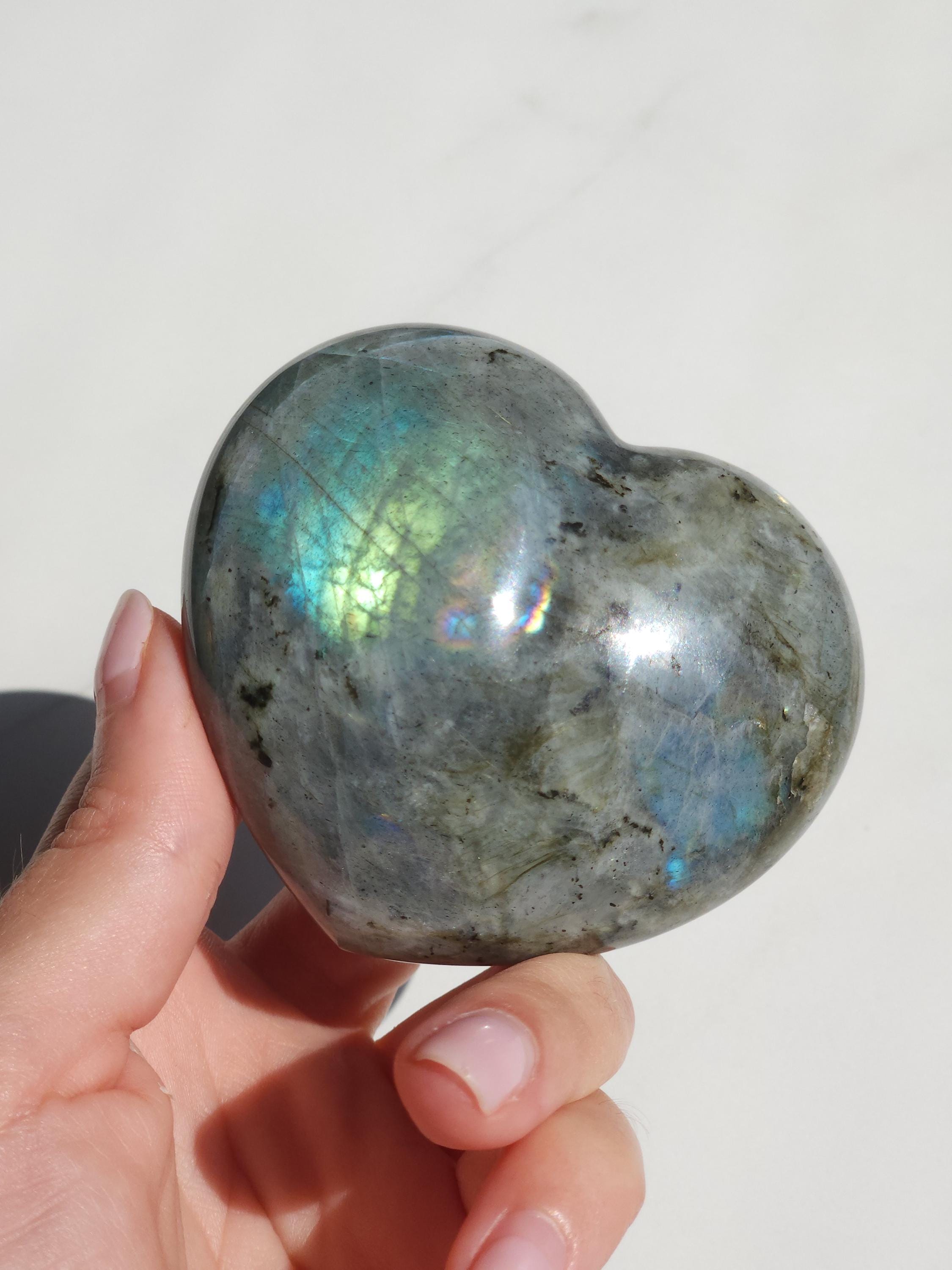 Labradorite Heart