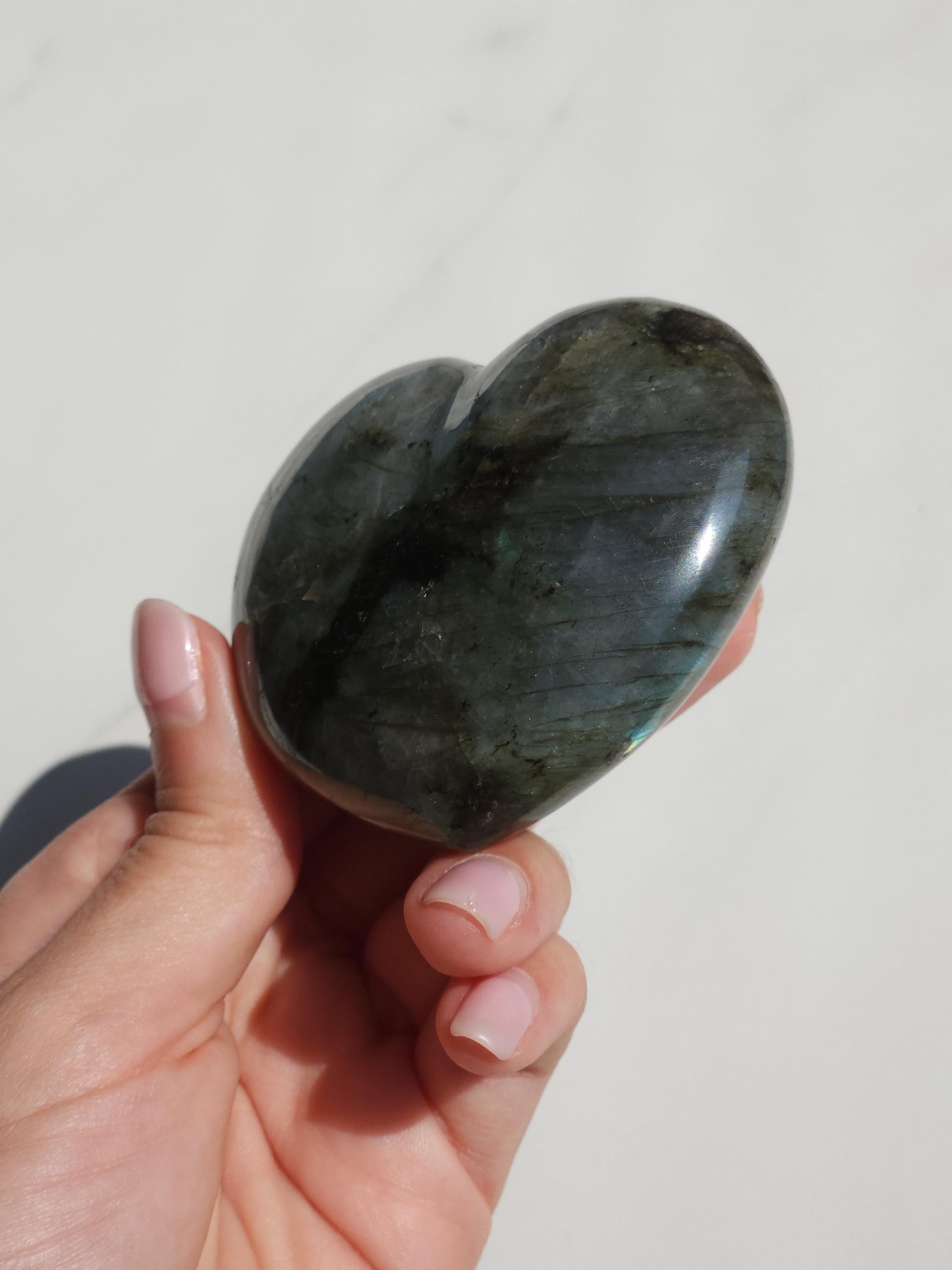 Labradorite Heart