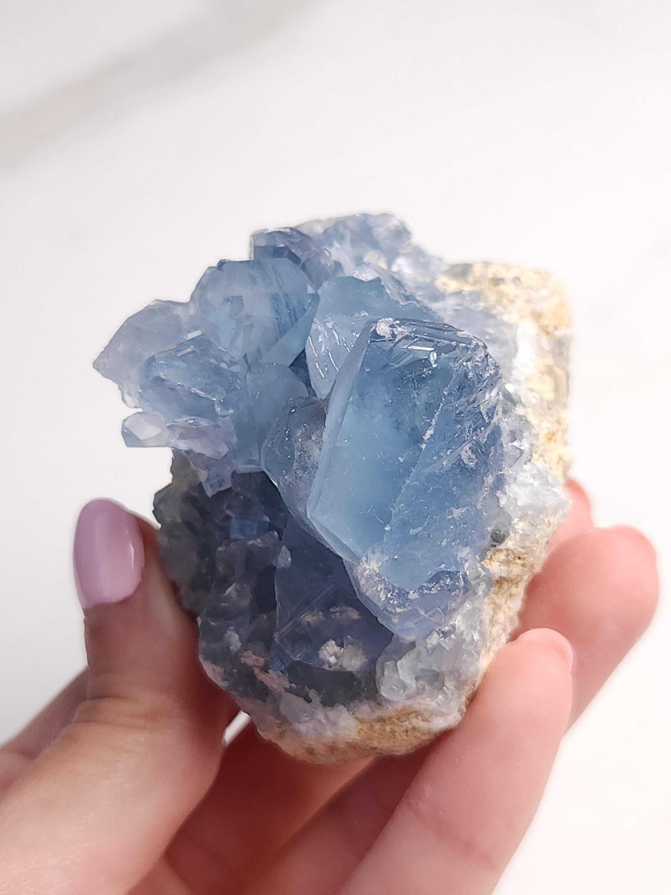 Celestite Crystal Cluster