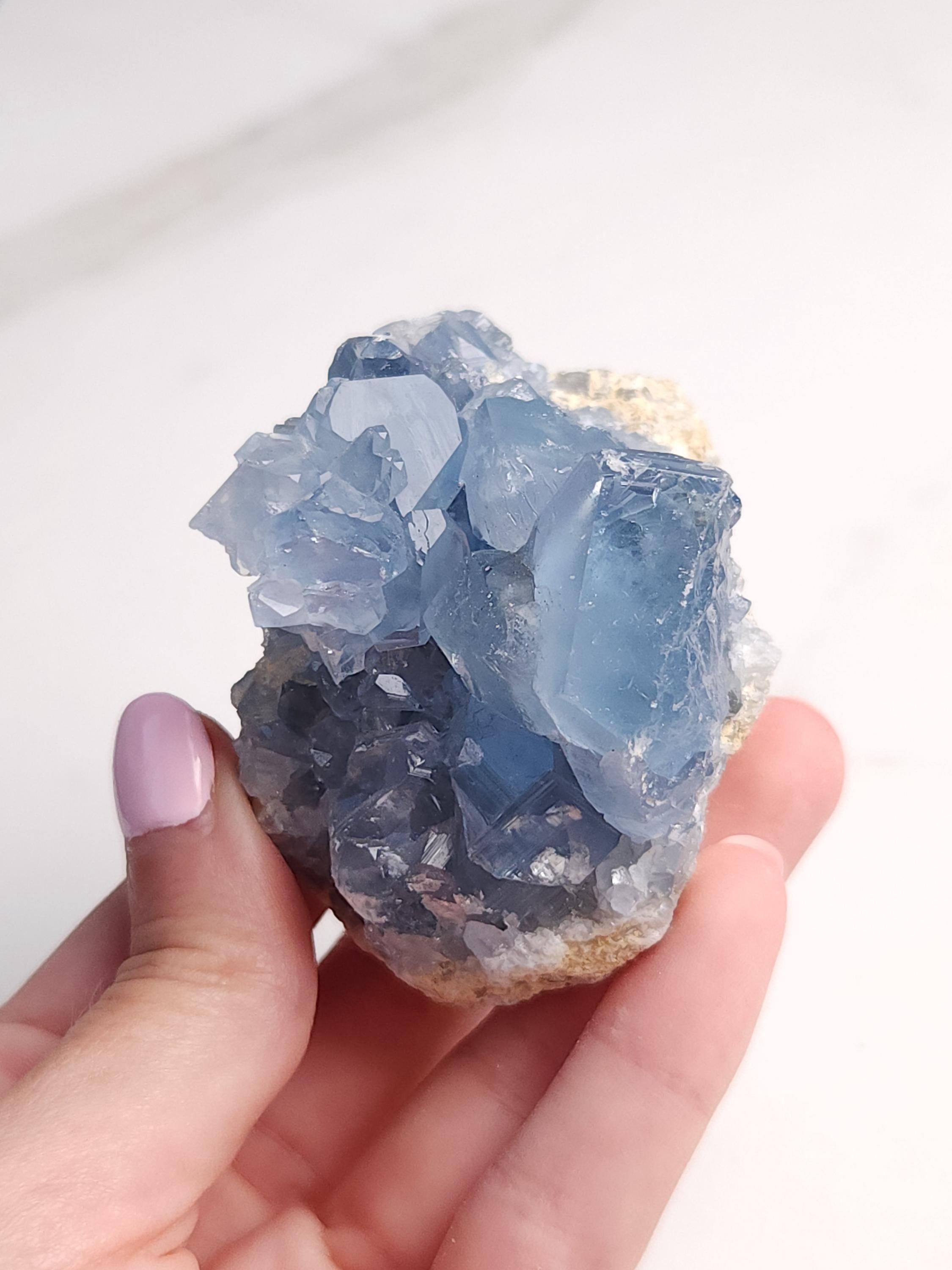 Celestite Crystal Cluster