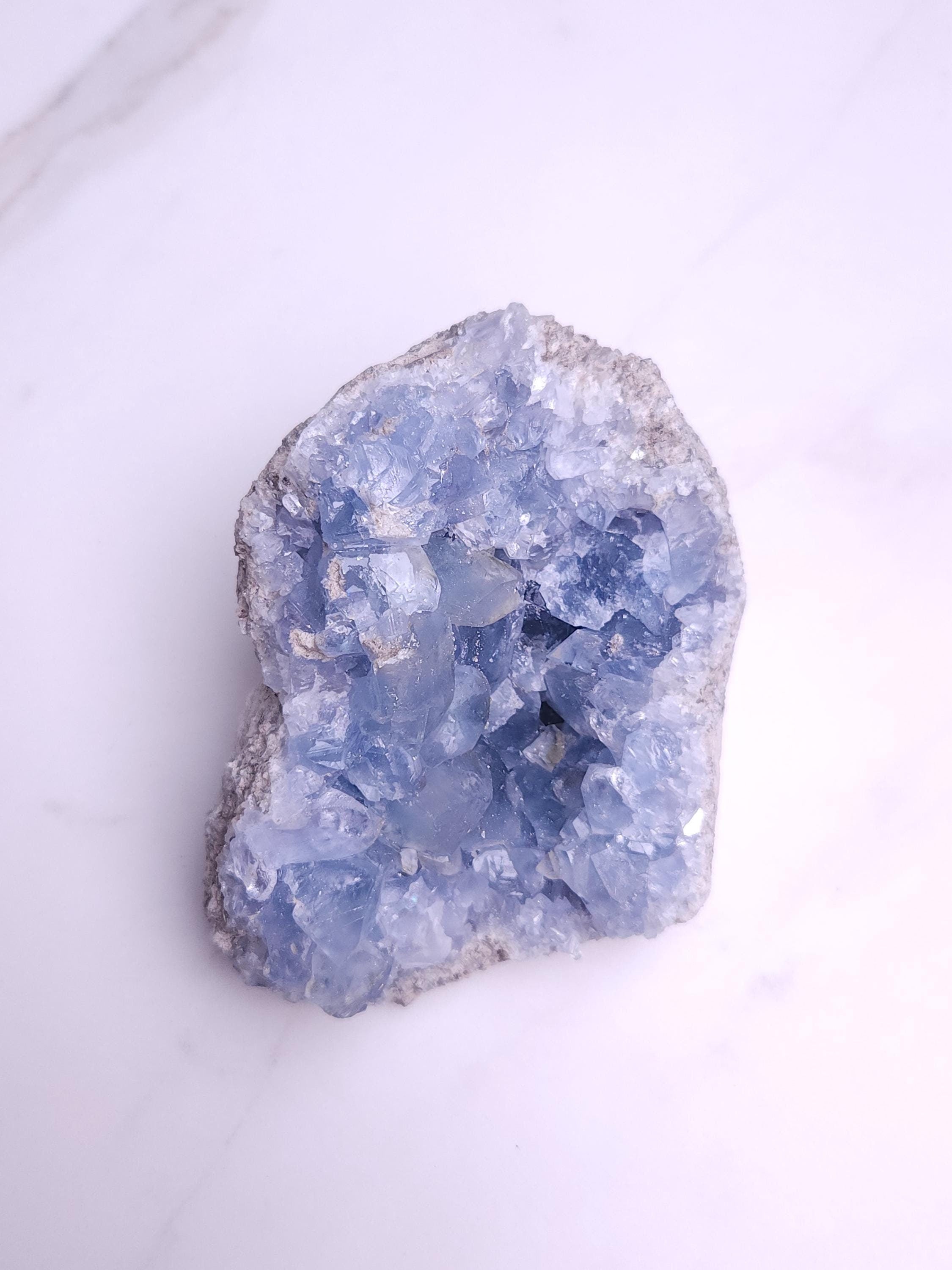 3.3 lb Celestite Crystal Cluster