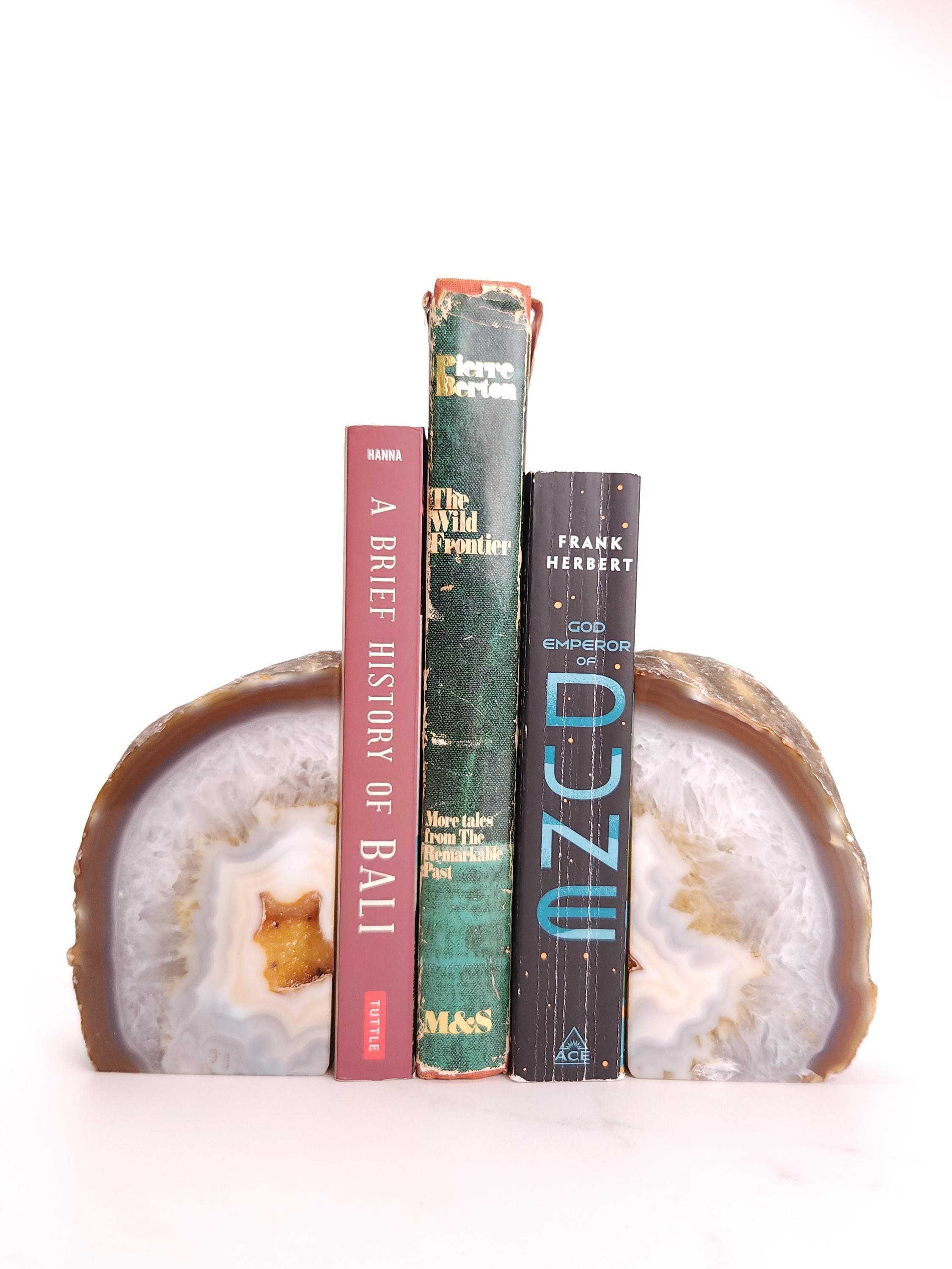 Beautiful Agate Bookends