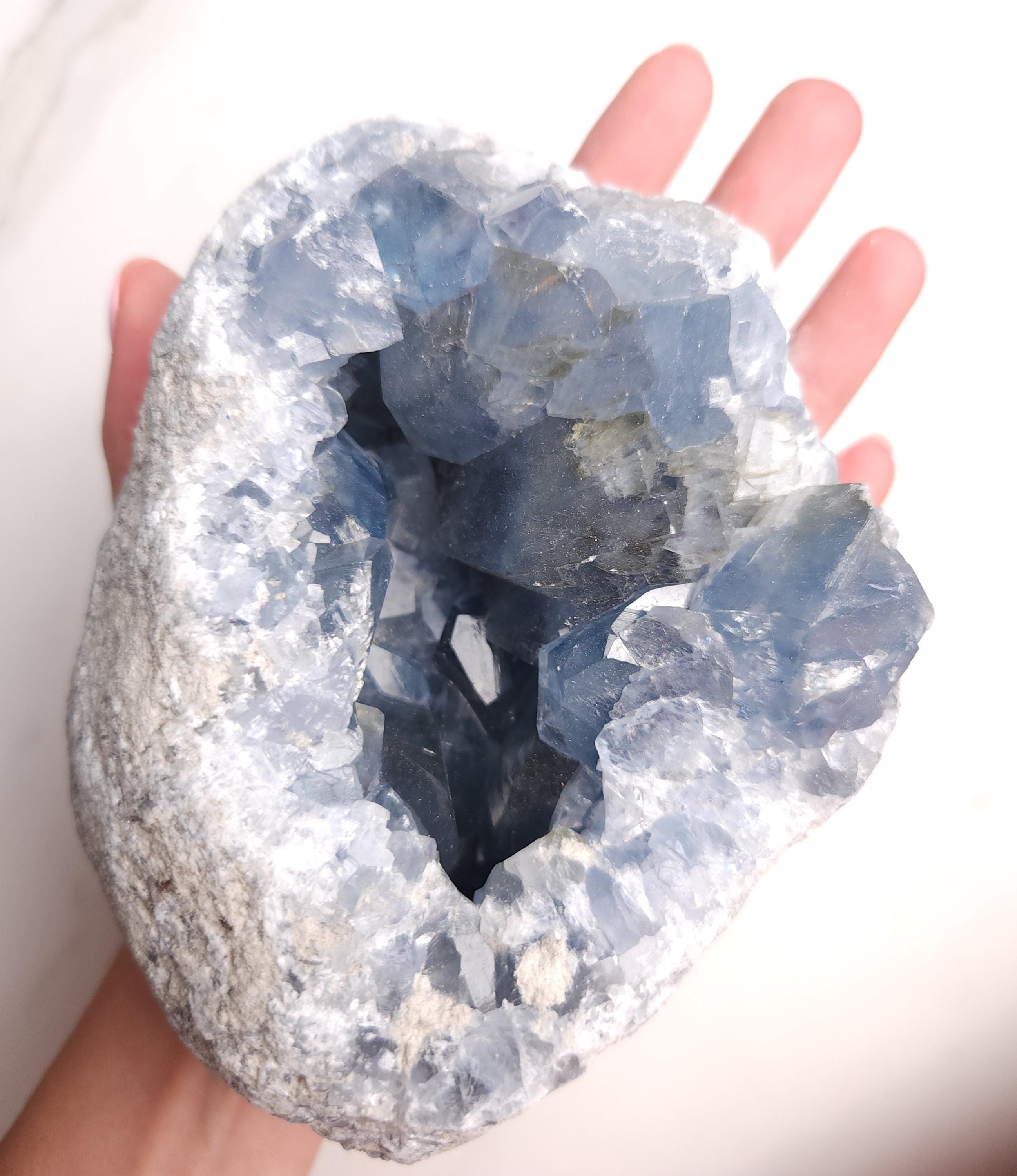 3.7 lb Celestite Crystal Cluster