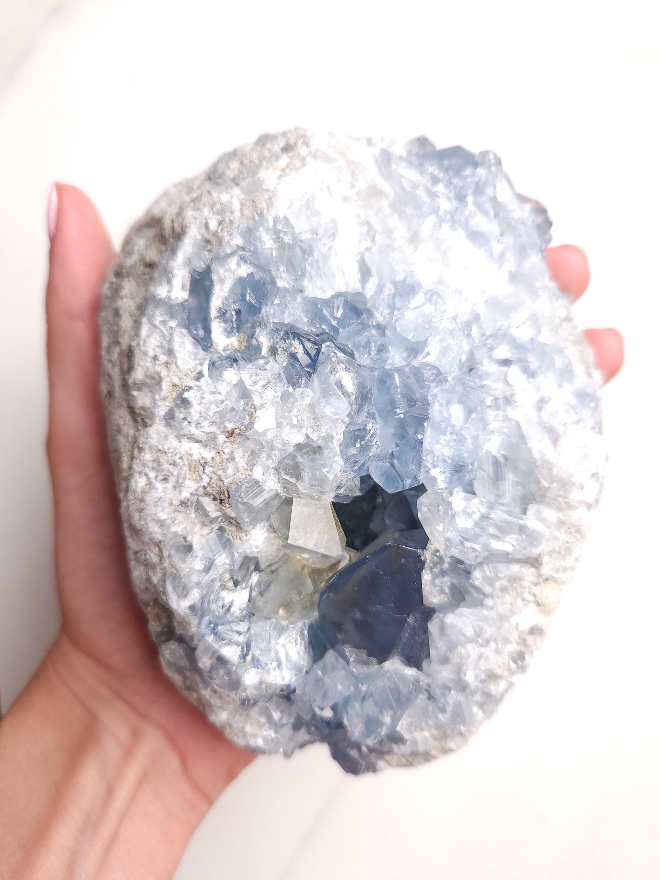 3.6 lb Celestite Crystal Cluster