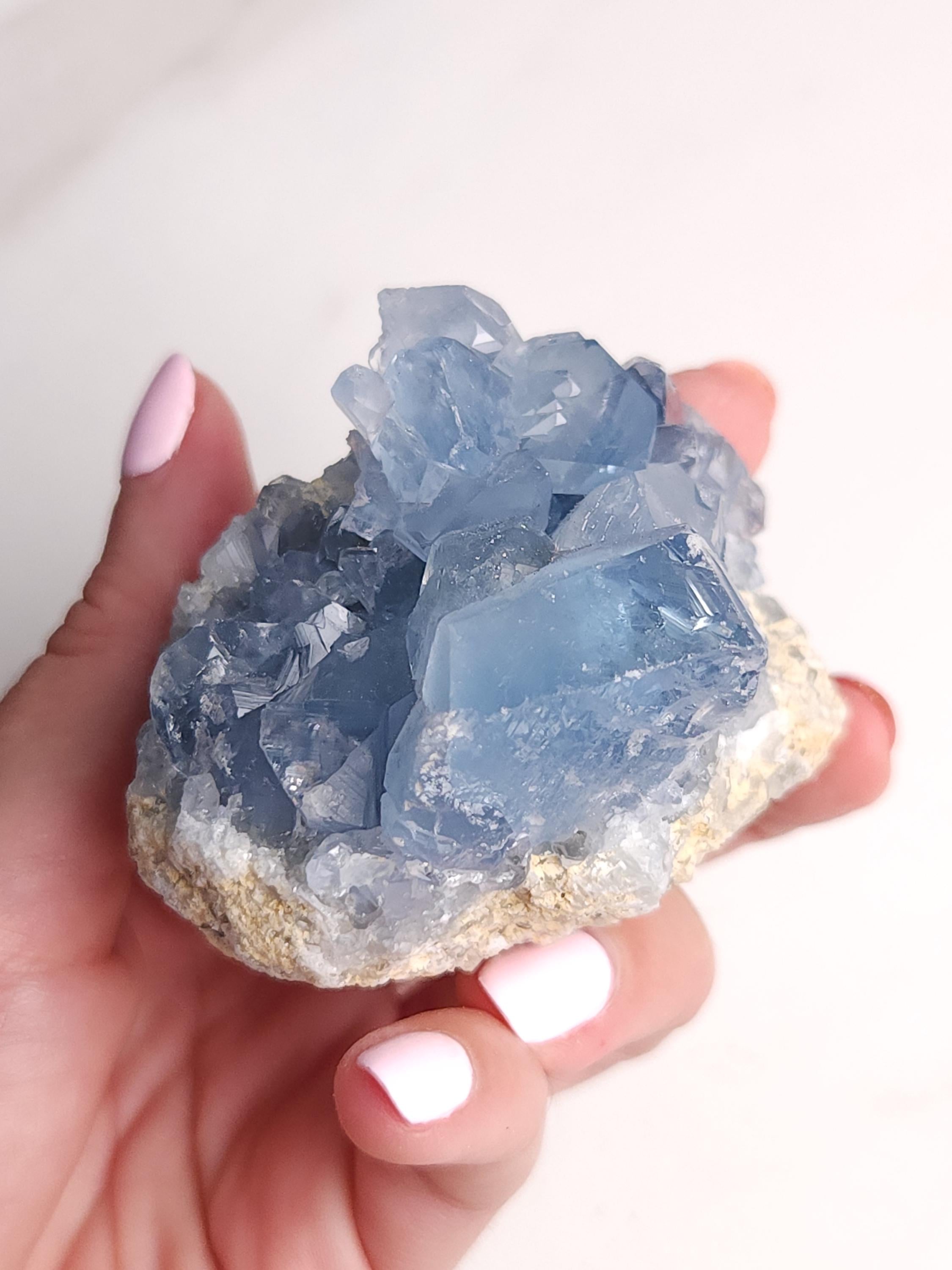 Celestite Crystal Cluster