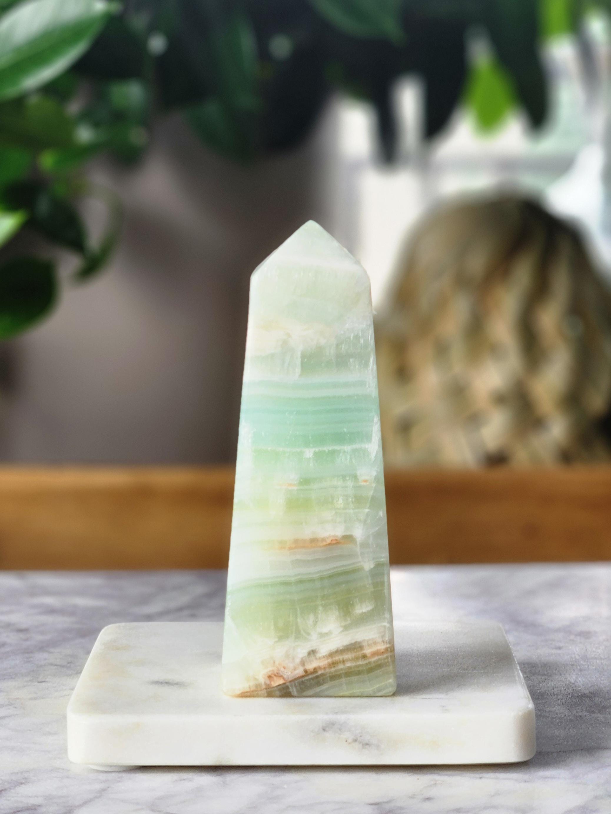 Pistachio Calcite Tower