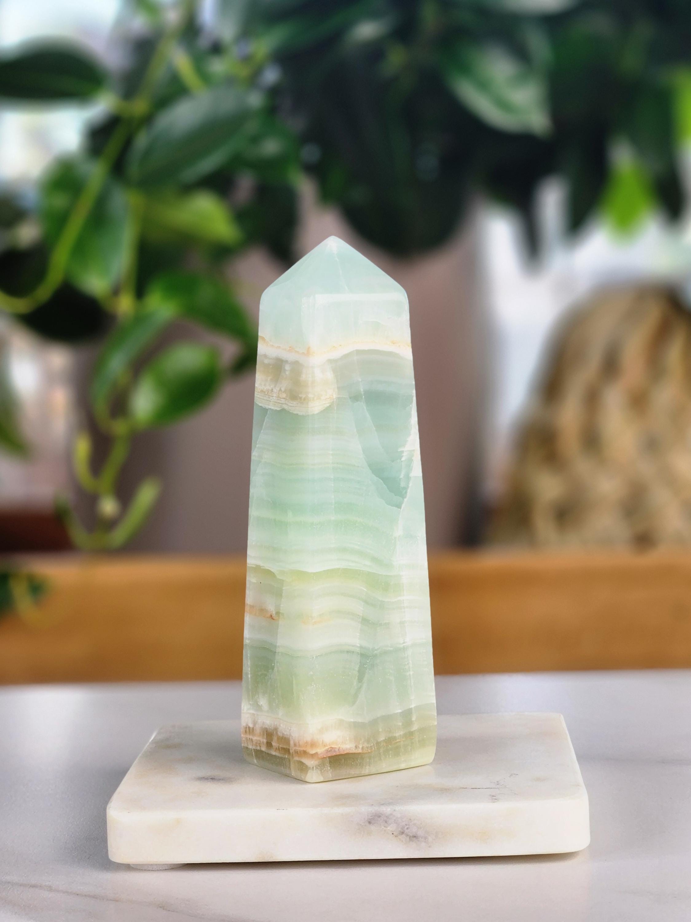 Pistachio Calcite Tower