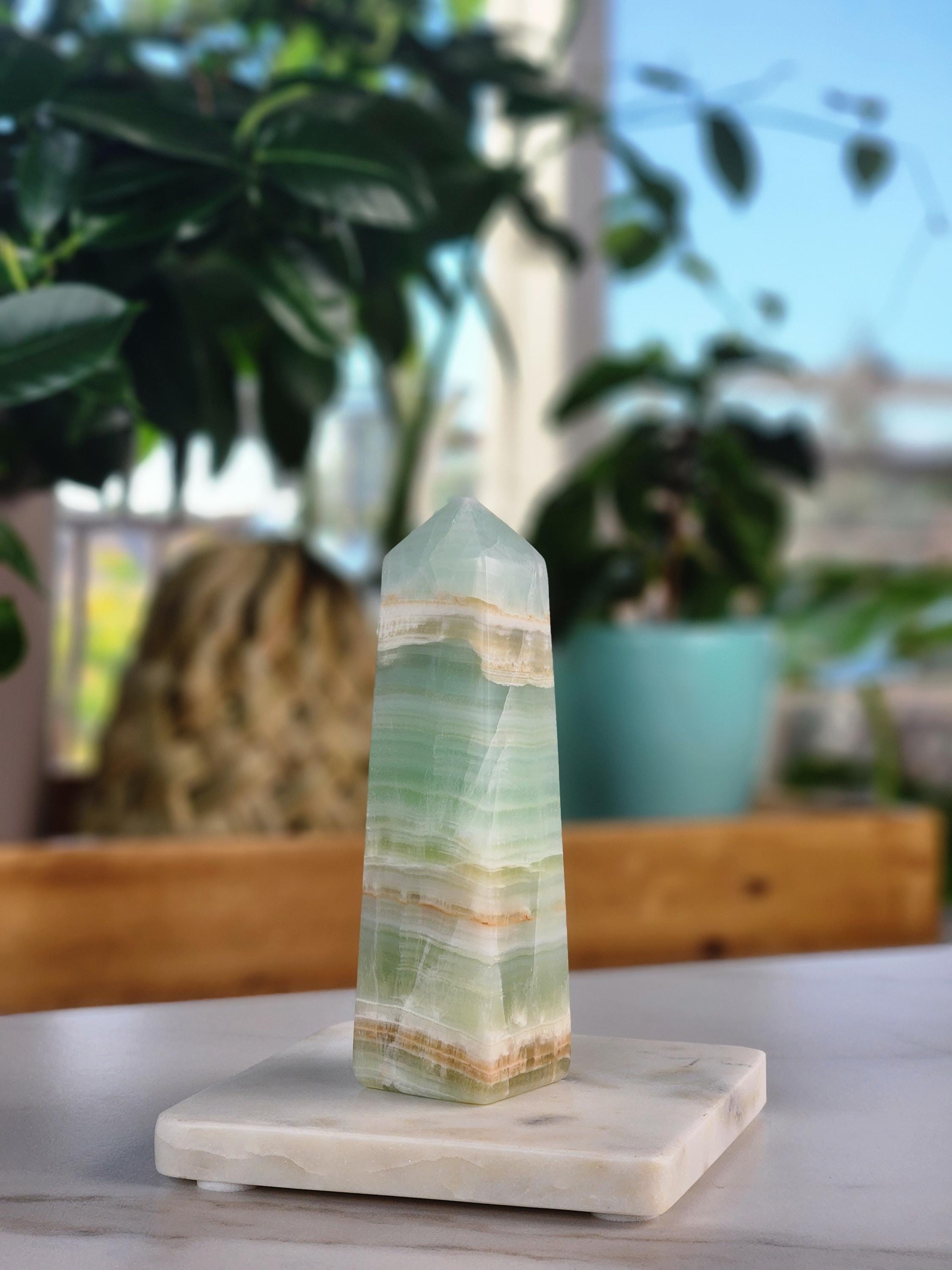 Pistachio Calcite Tower