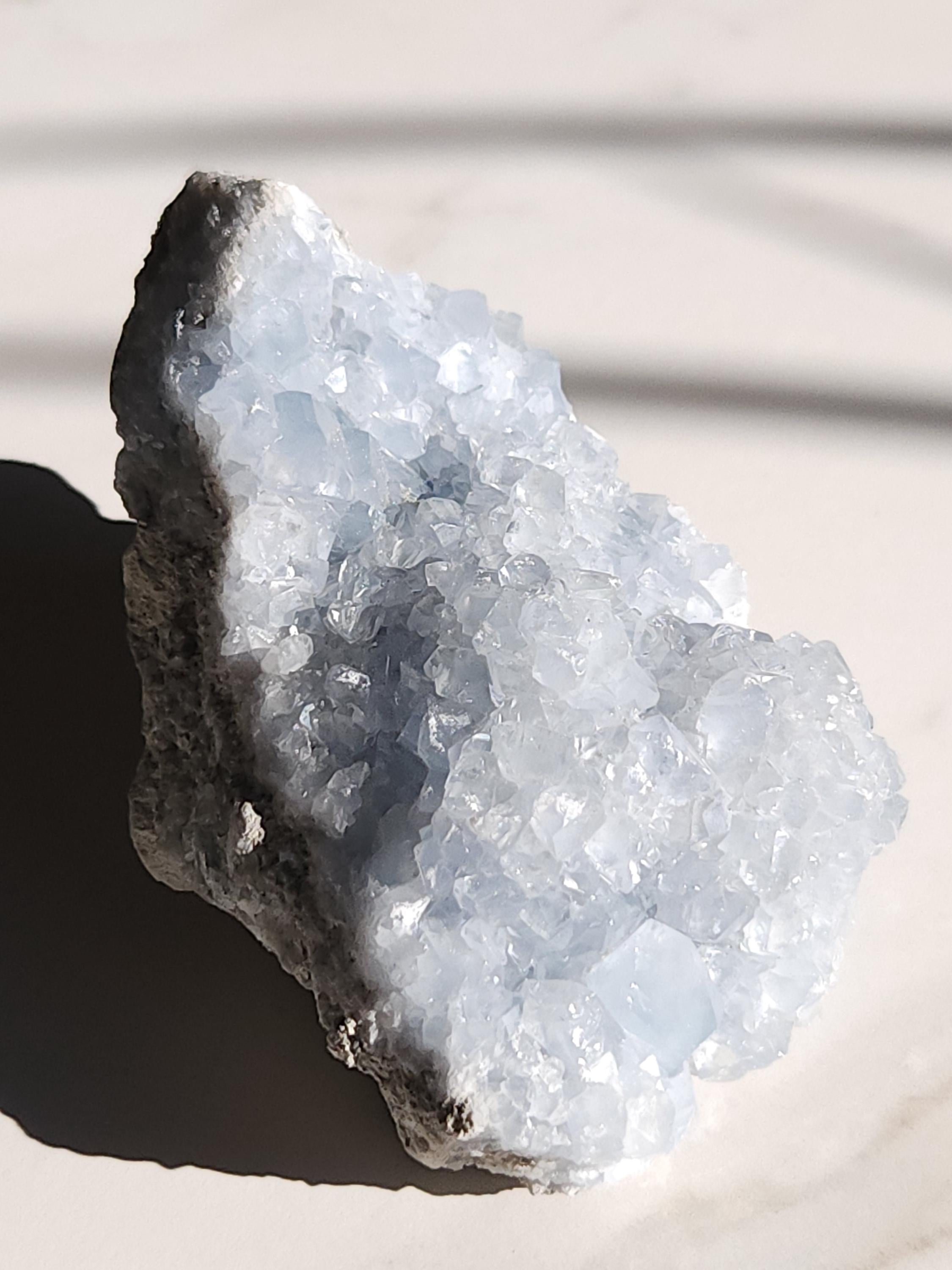 1.4 lb Celestite Crystal Cluster