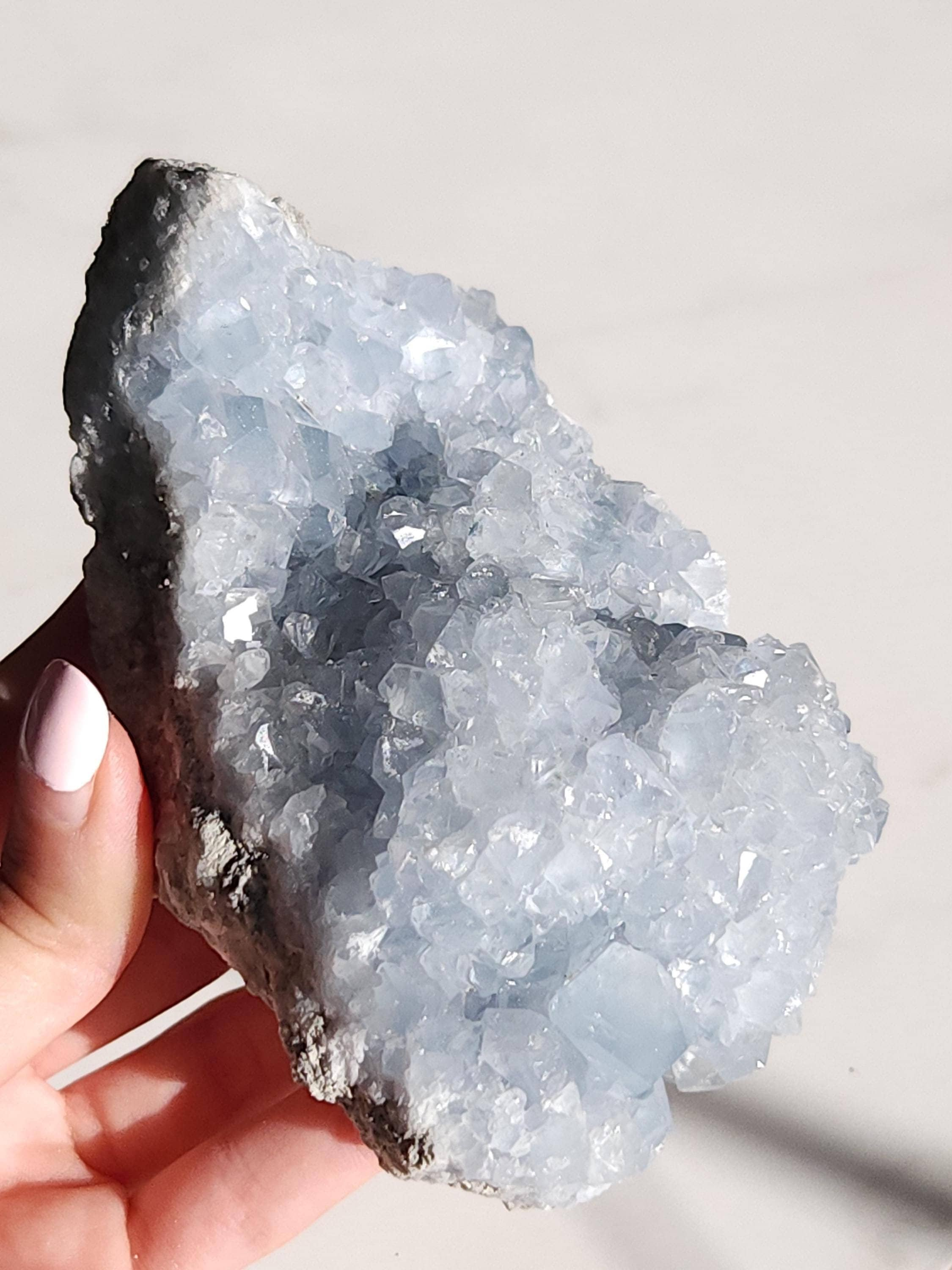 1.4 lb Celestite Crystal Cluster