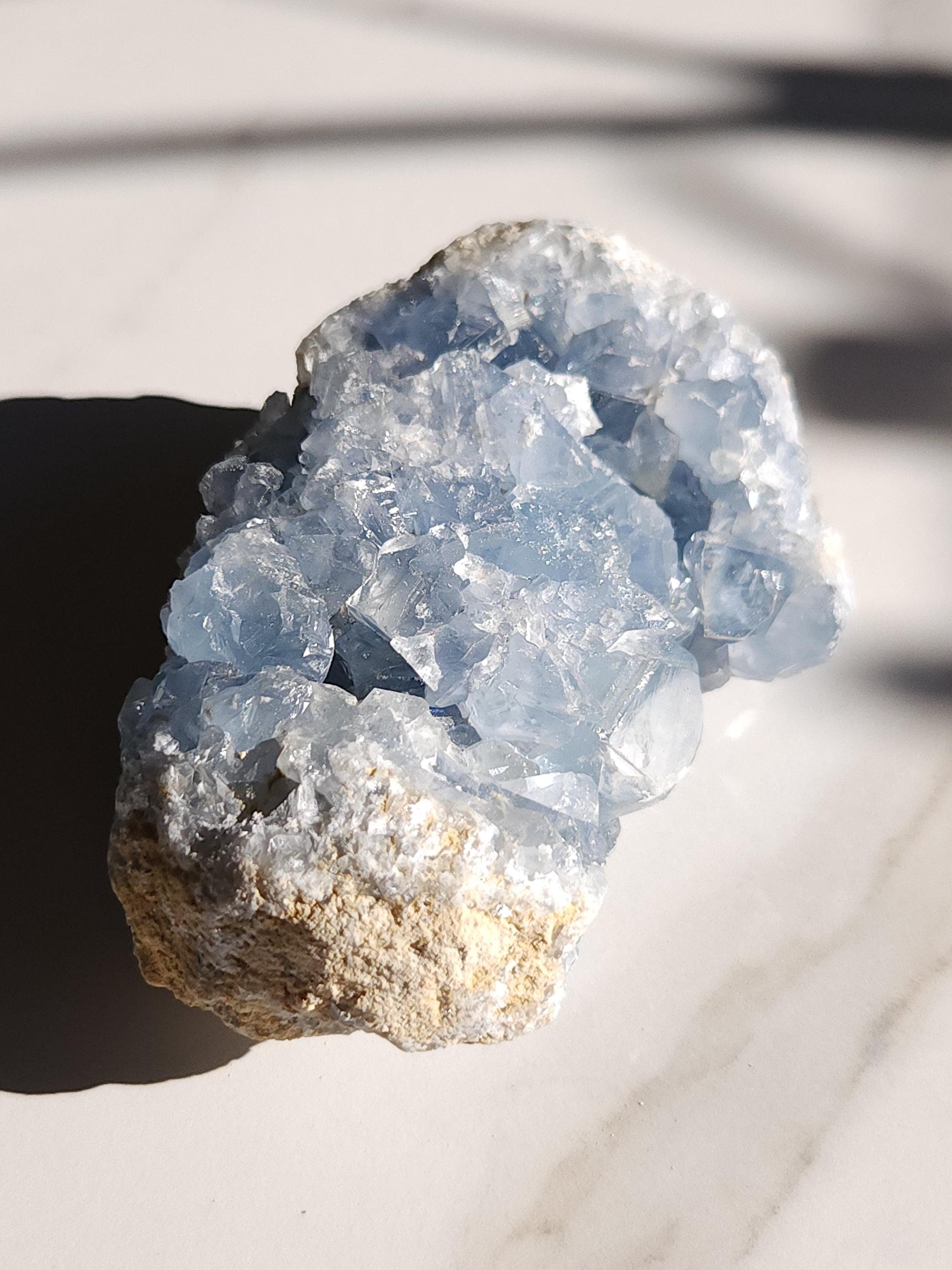 1.7 lb Celestite Crystal Cluster