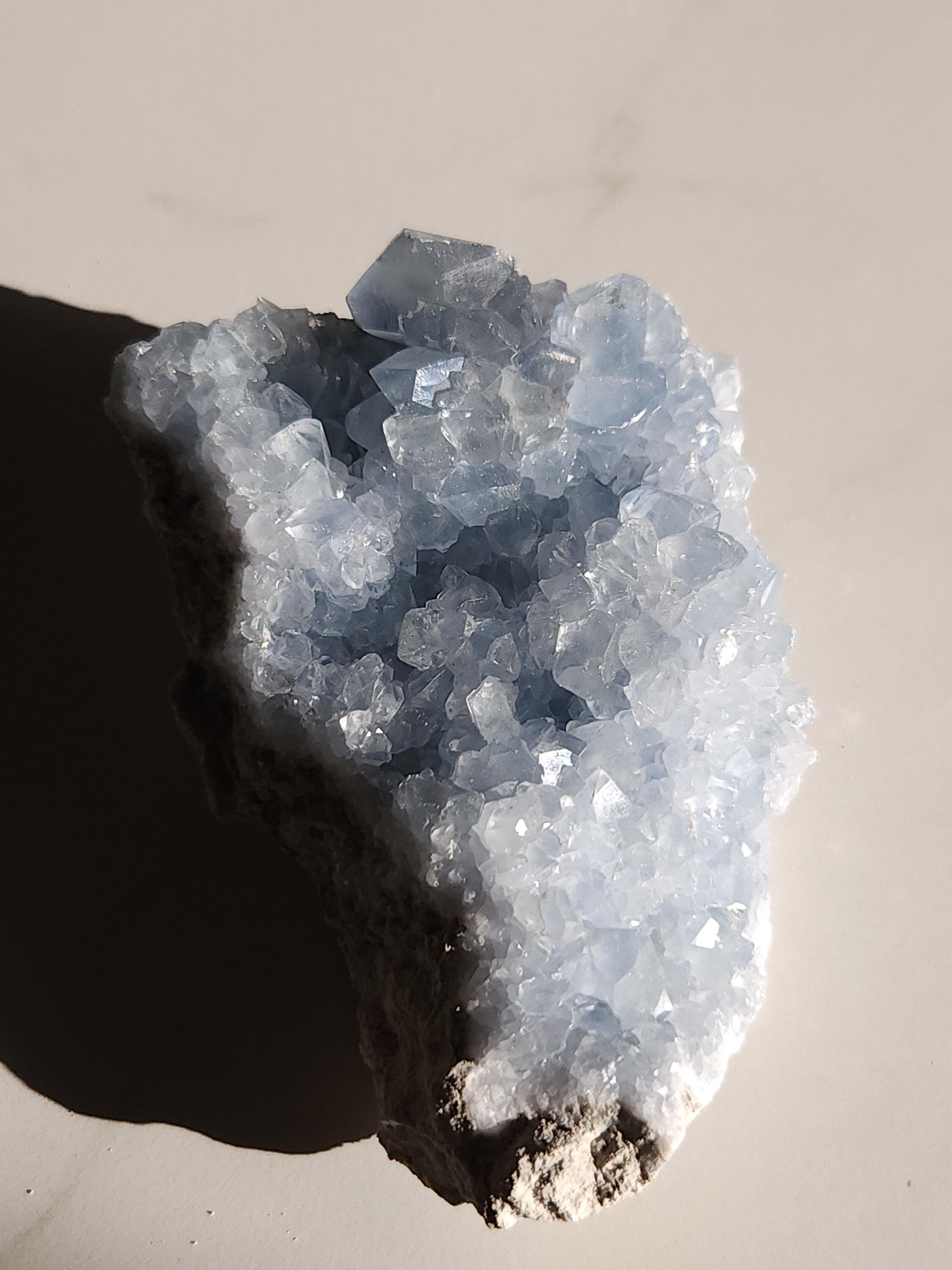 1.3 lb Celestite Crystal Cluster