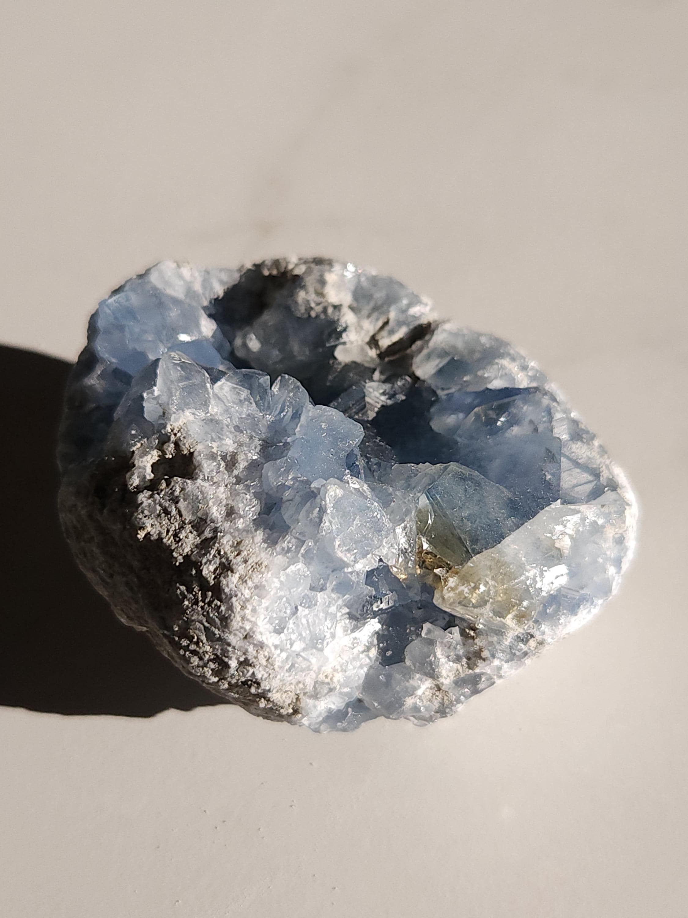 1.2 lb Celestite Crystal Cluster