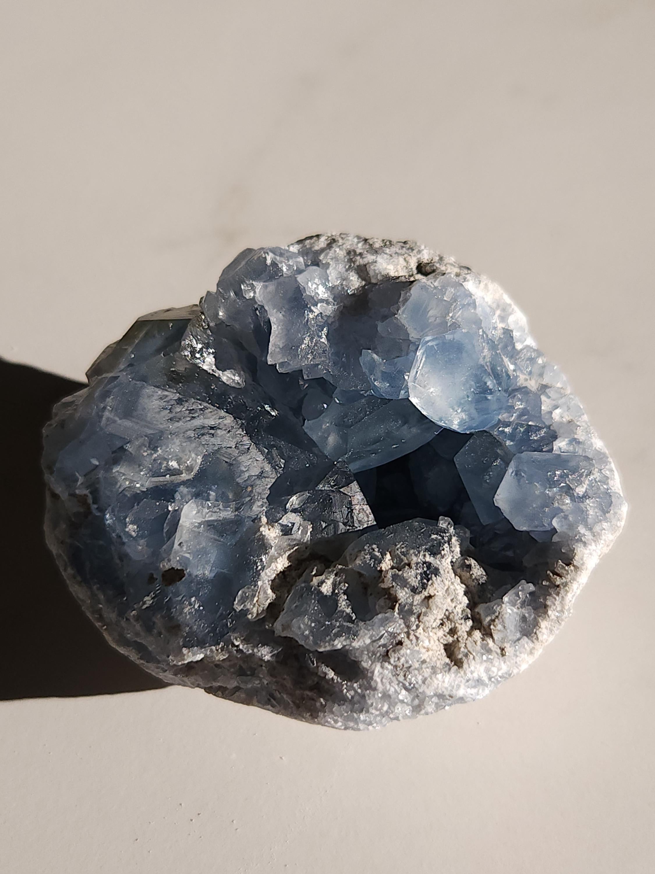 1.2 lb Celestite Crystal Cluster