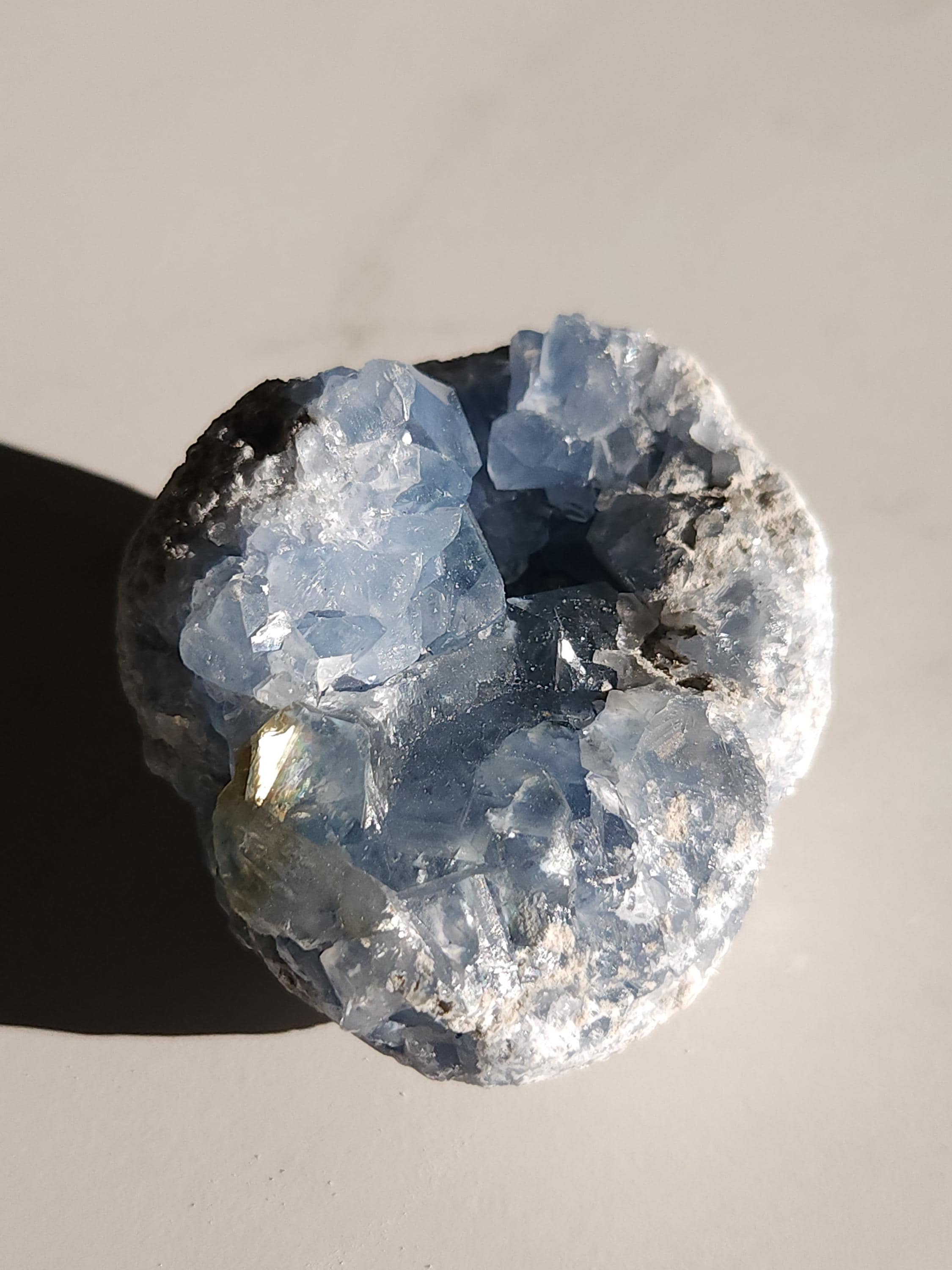 1.2 lb Celestite Crystal Cluster