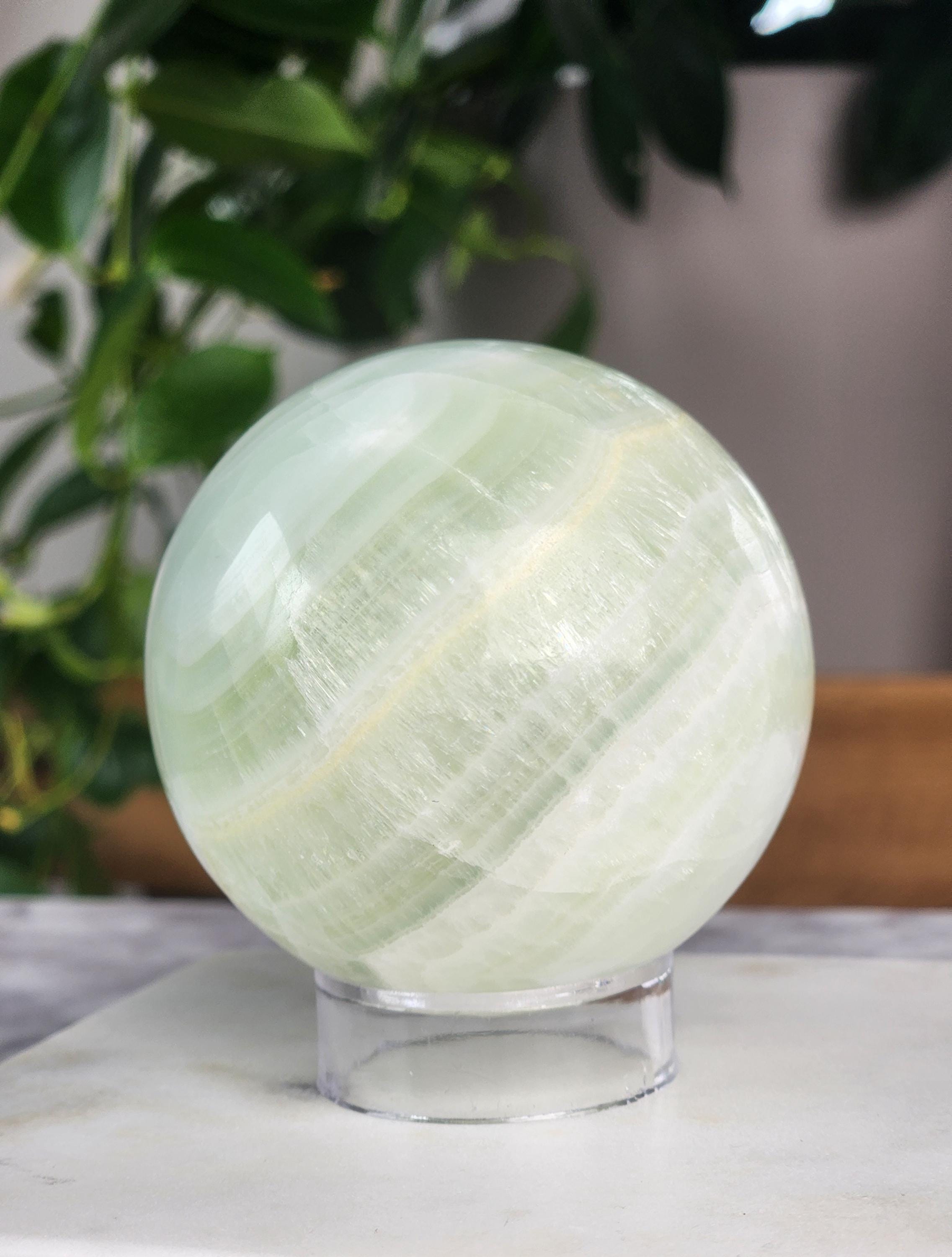 Pistachio Calcite Sphere