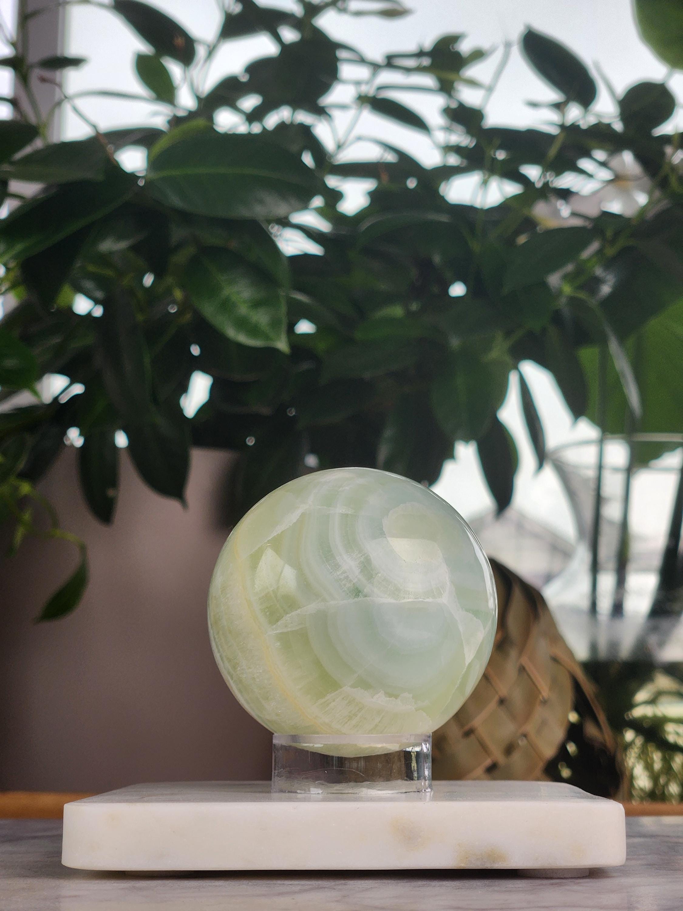 Pistachio Calcite Sphere