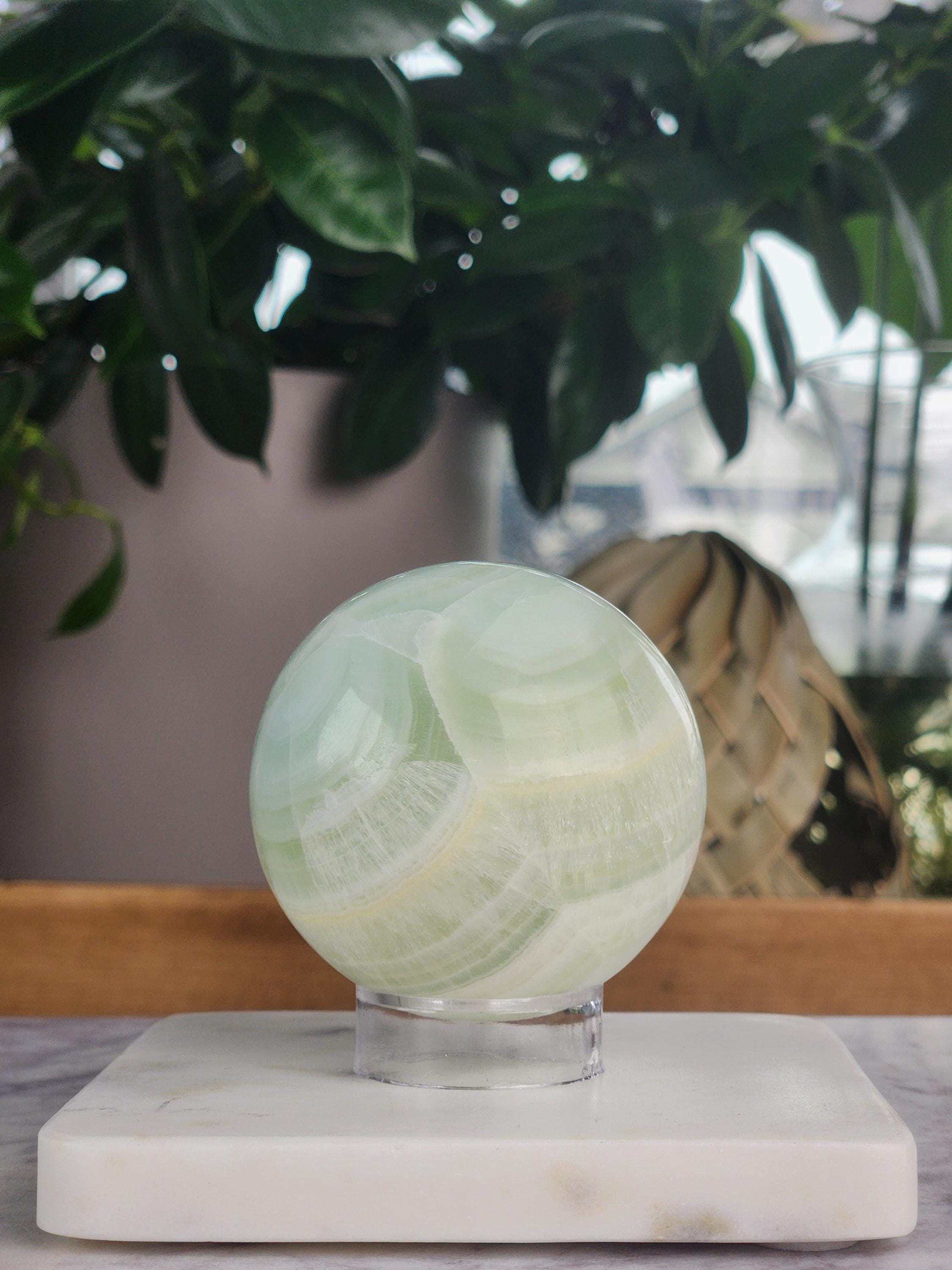 Pistachio Calcite Sphere