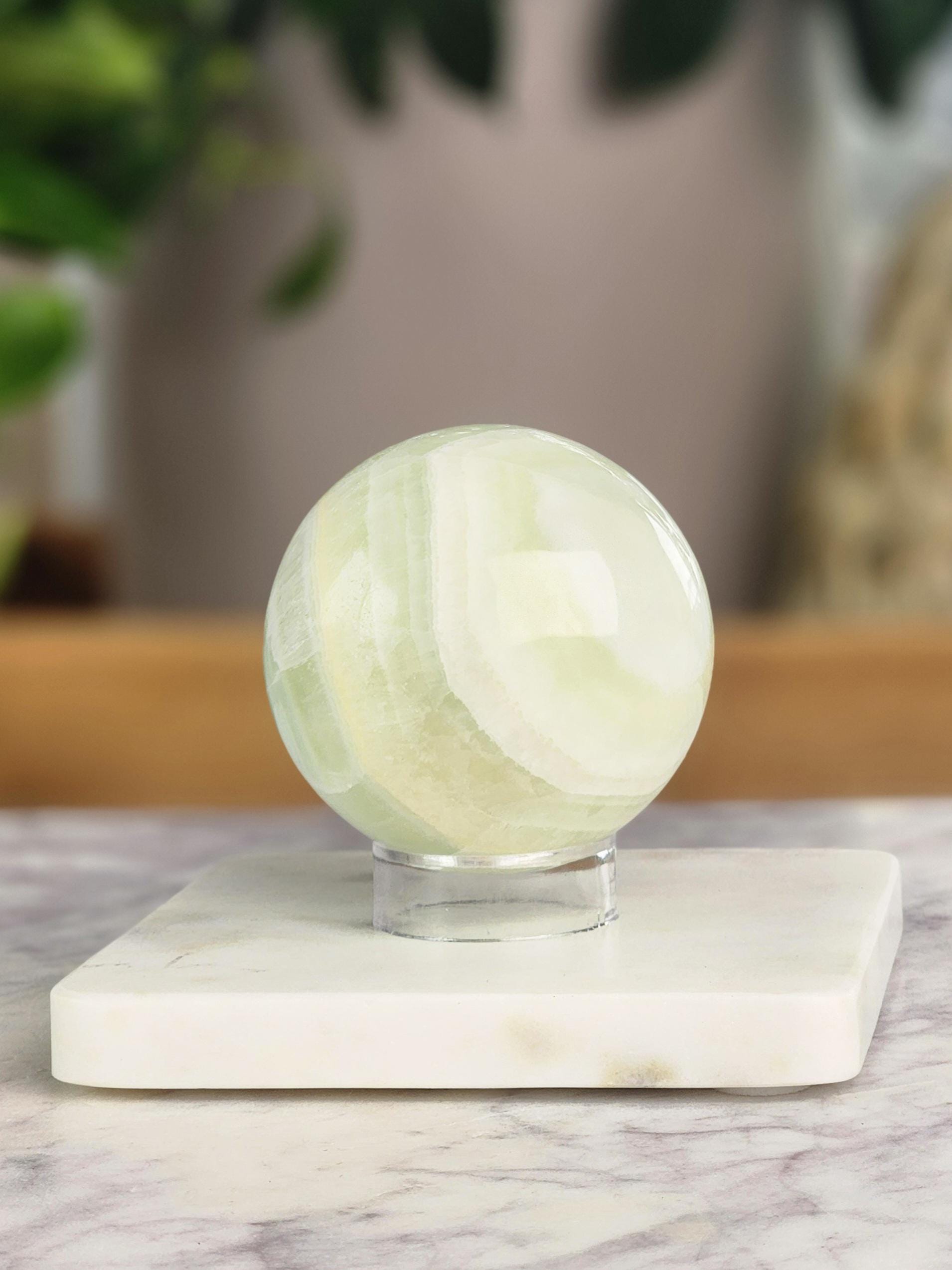 Pistachio Calcite Sphere