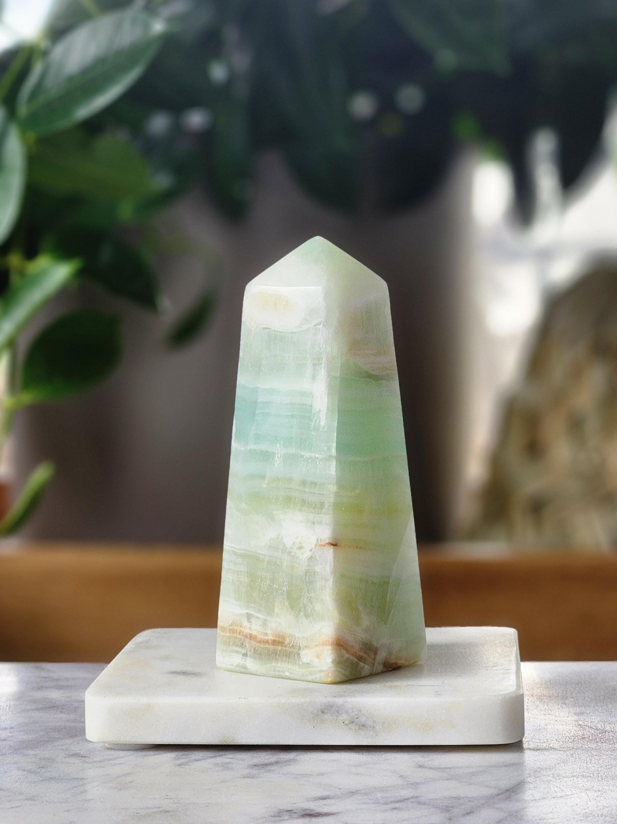 Pistachio Calcite Tower