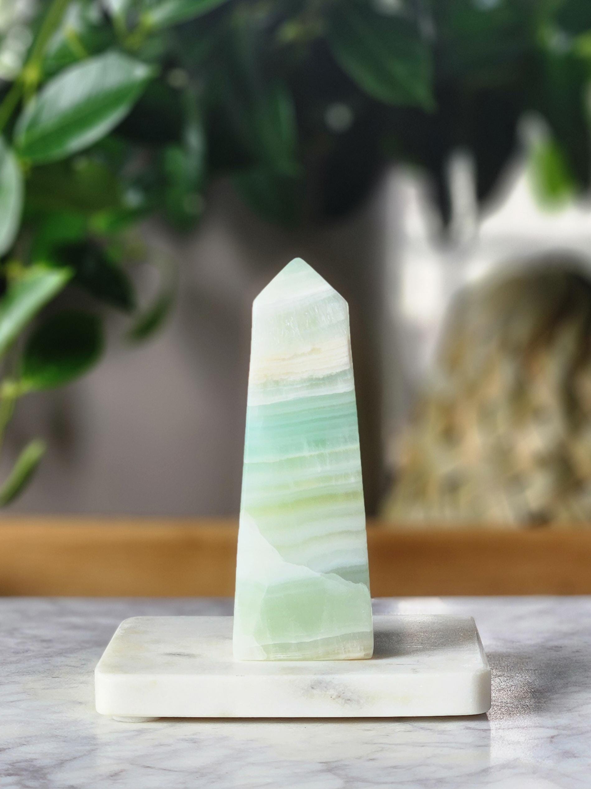 Pistachio Calcite Tower