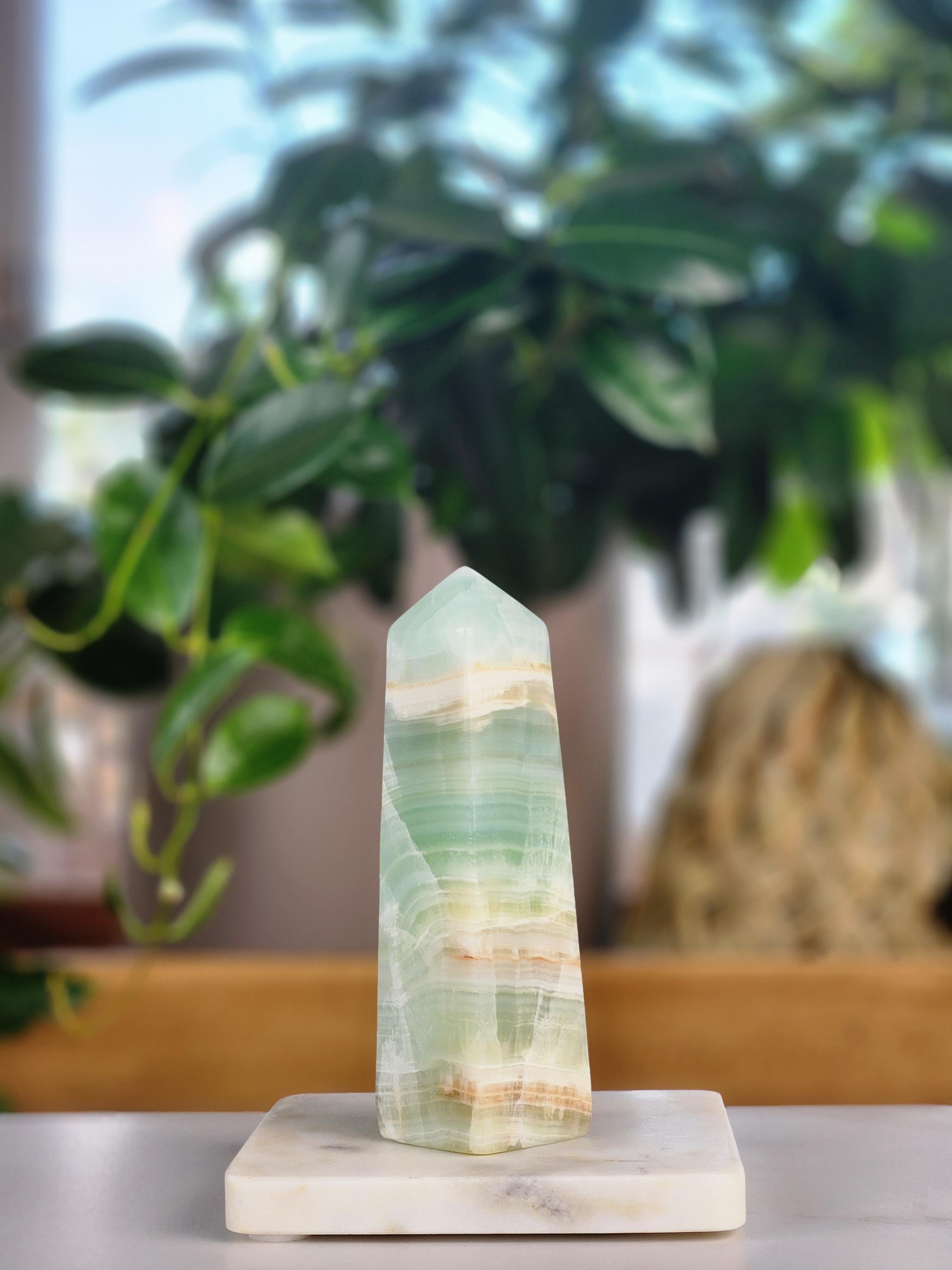 Pistachio Calcite Tower