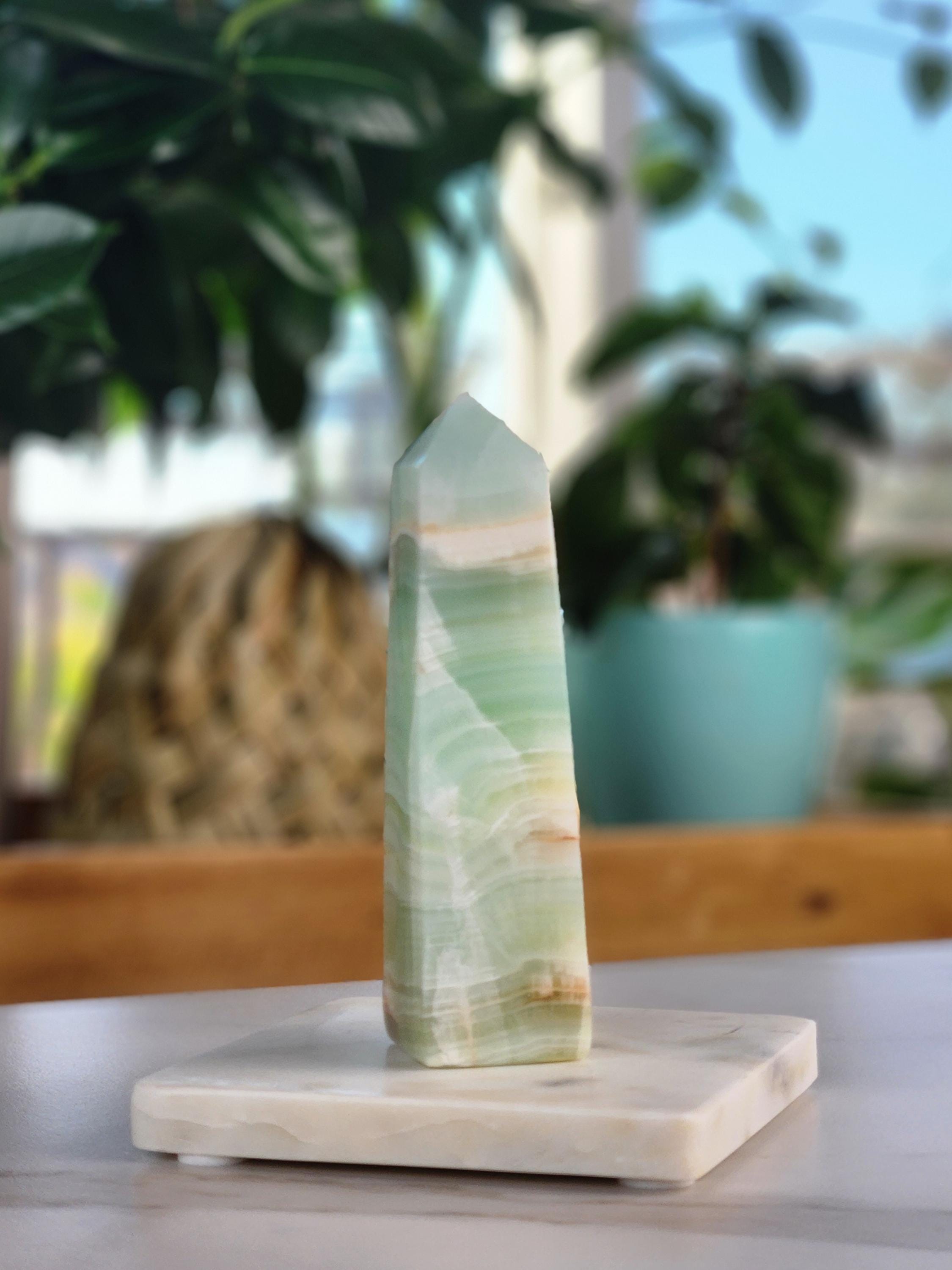 Pistachio Calcite Tower