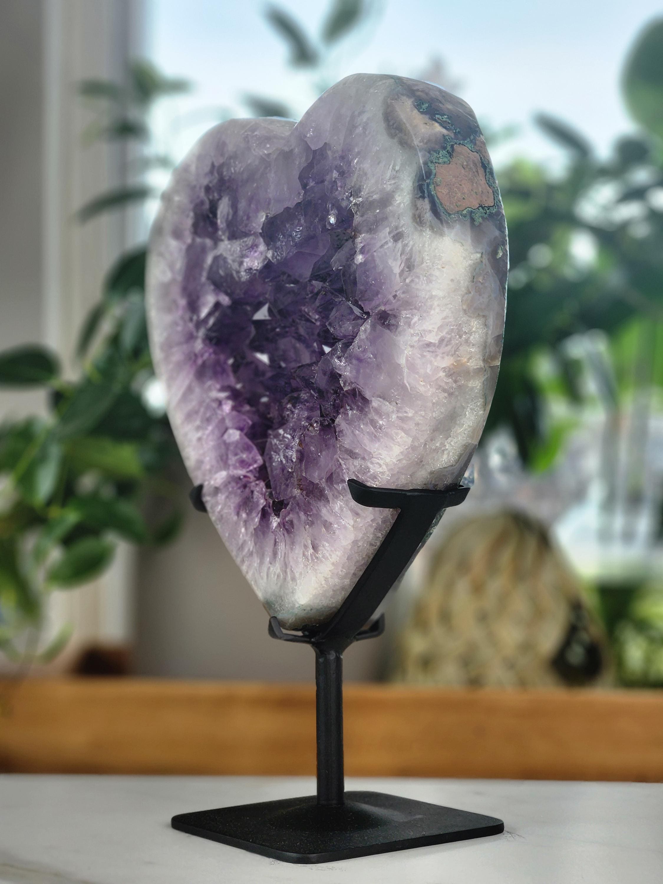 12.6 lb Amethyst Heart