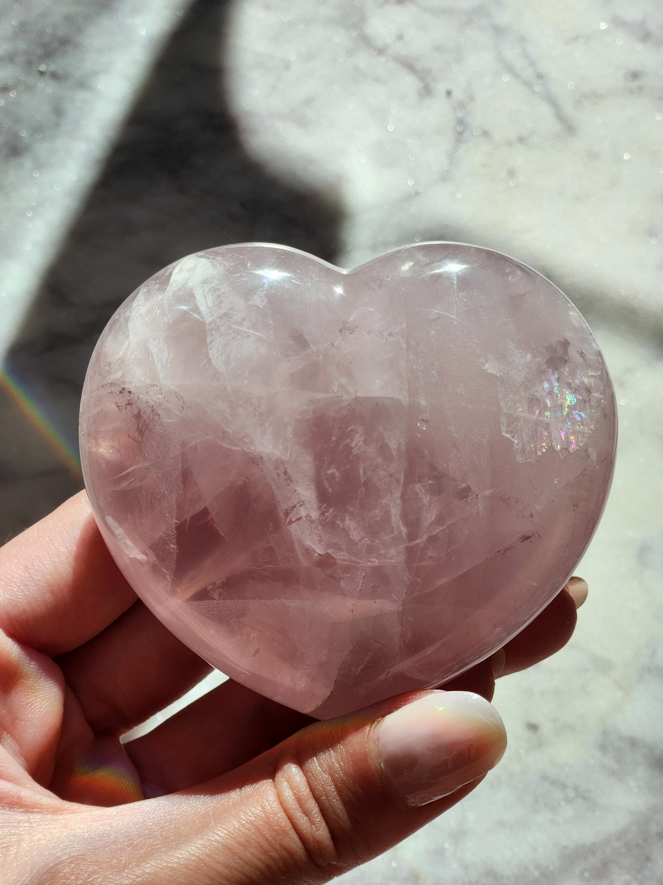 Rose Quartz Heart