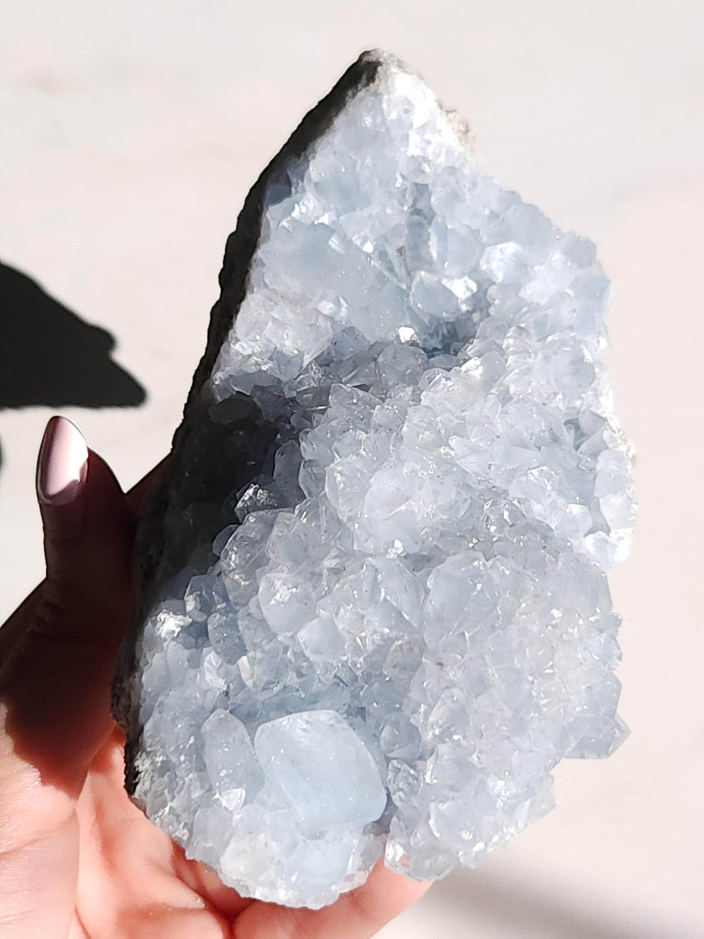 1.4 lb Celestite Crystal Cluster