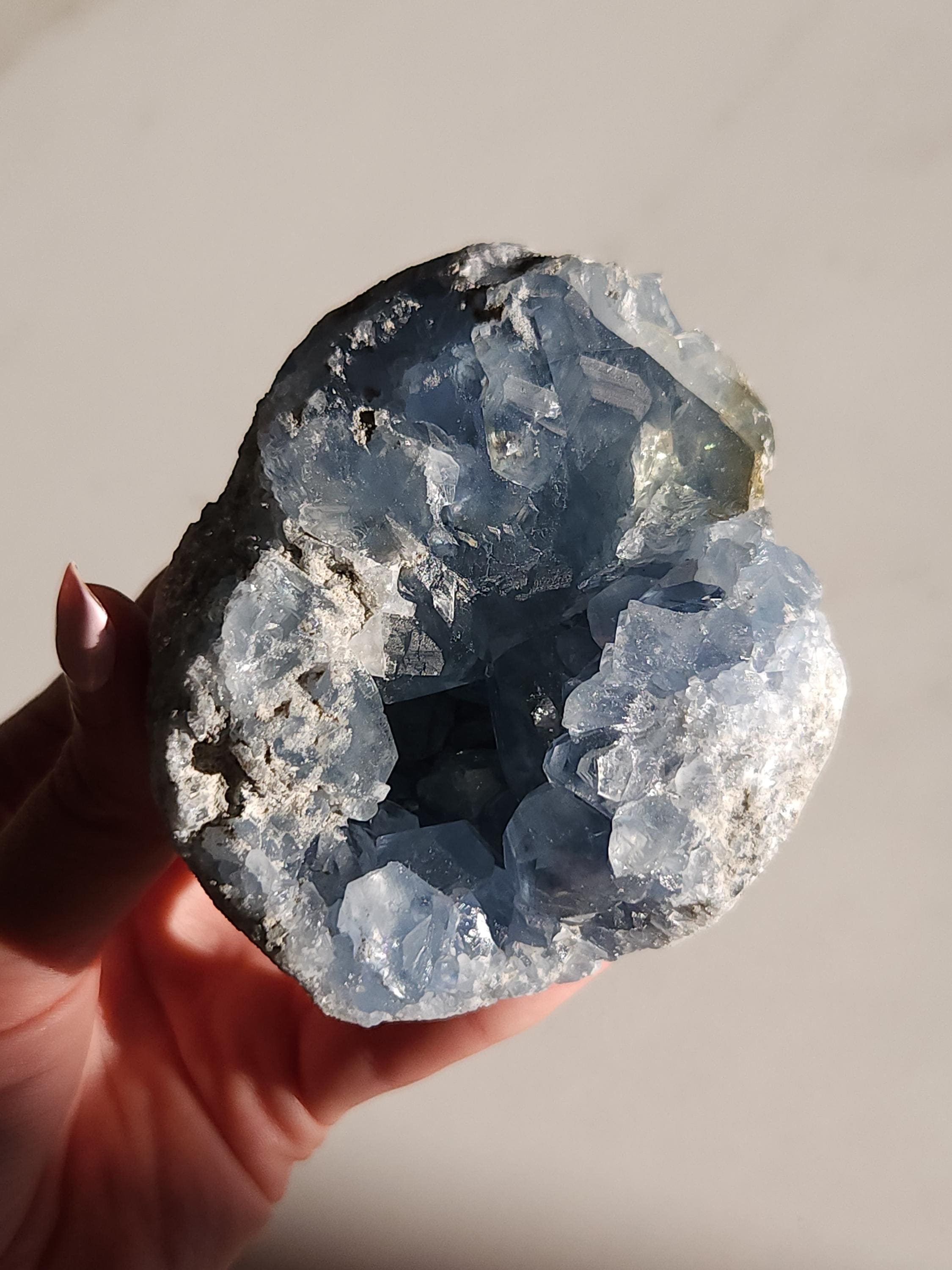 1.2 lb Celestite Crystal Cluster