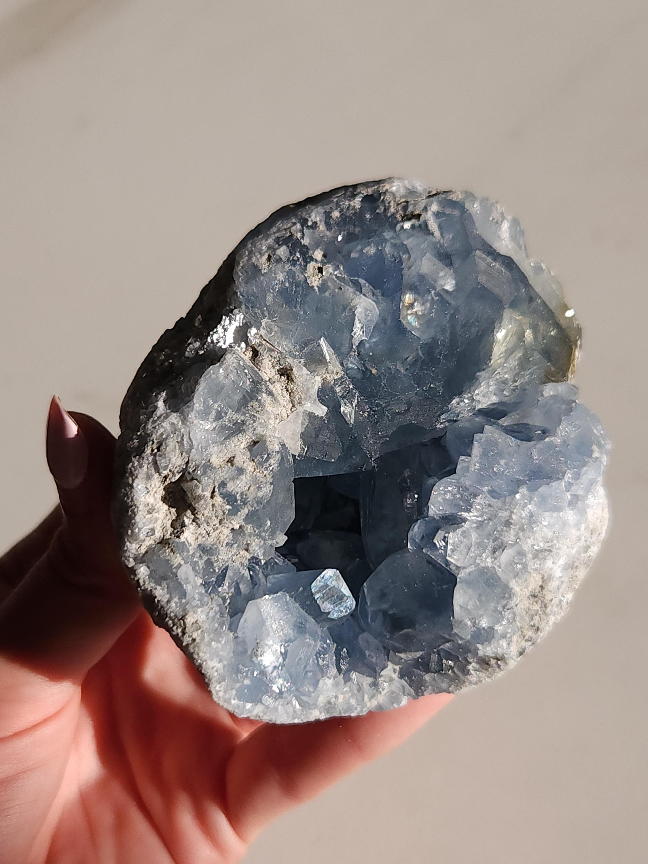 1.2 lb Celestite Crystal Cluster