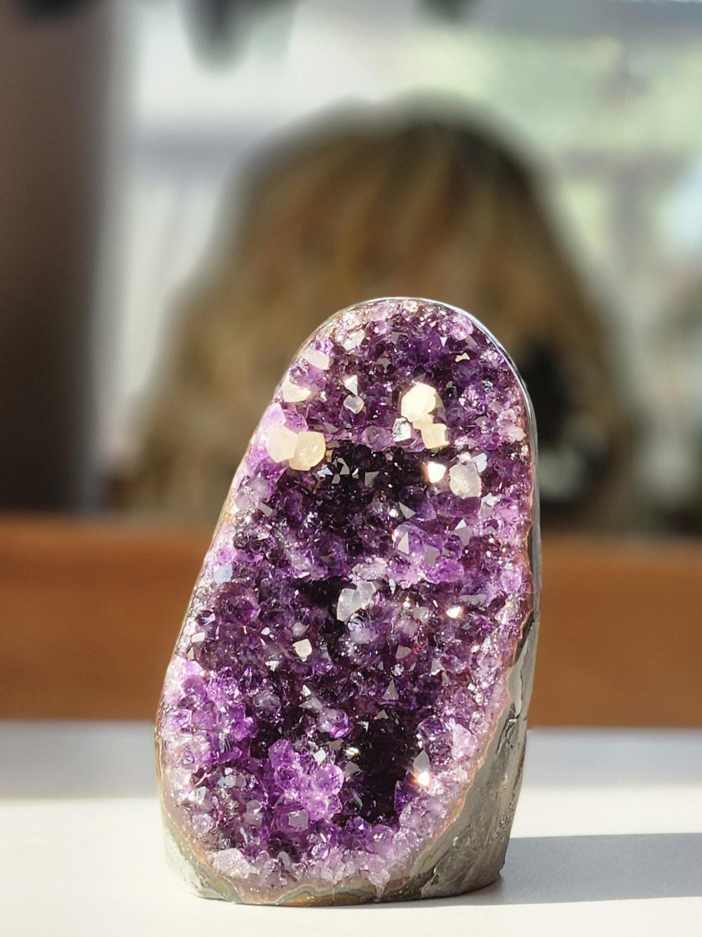 1.1 lb Amethyst with Calcite