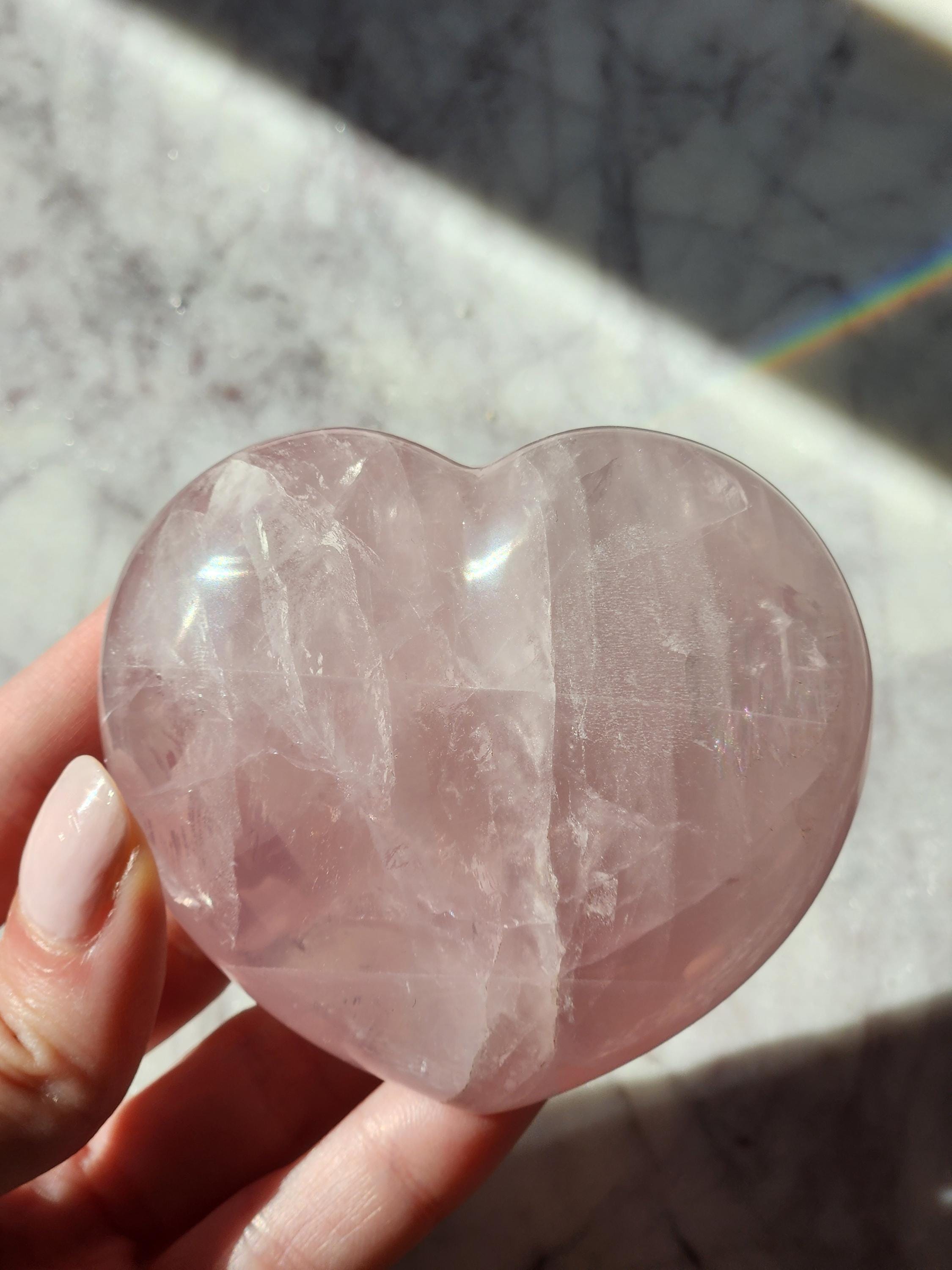 Rose Quartz Heart